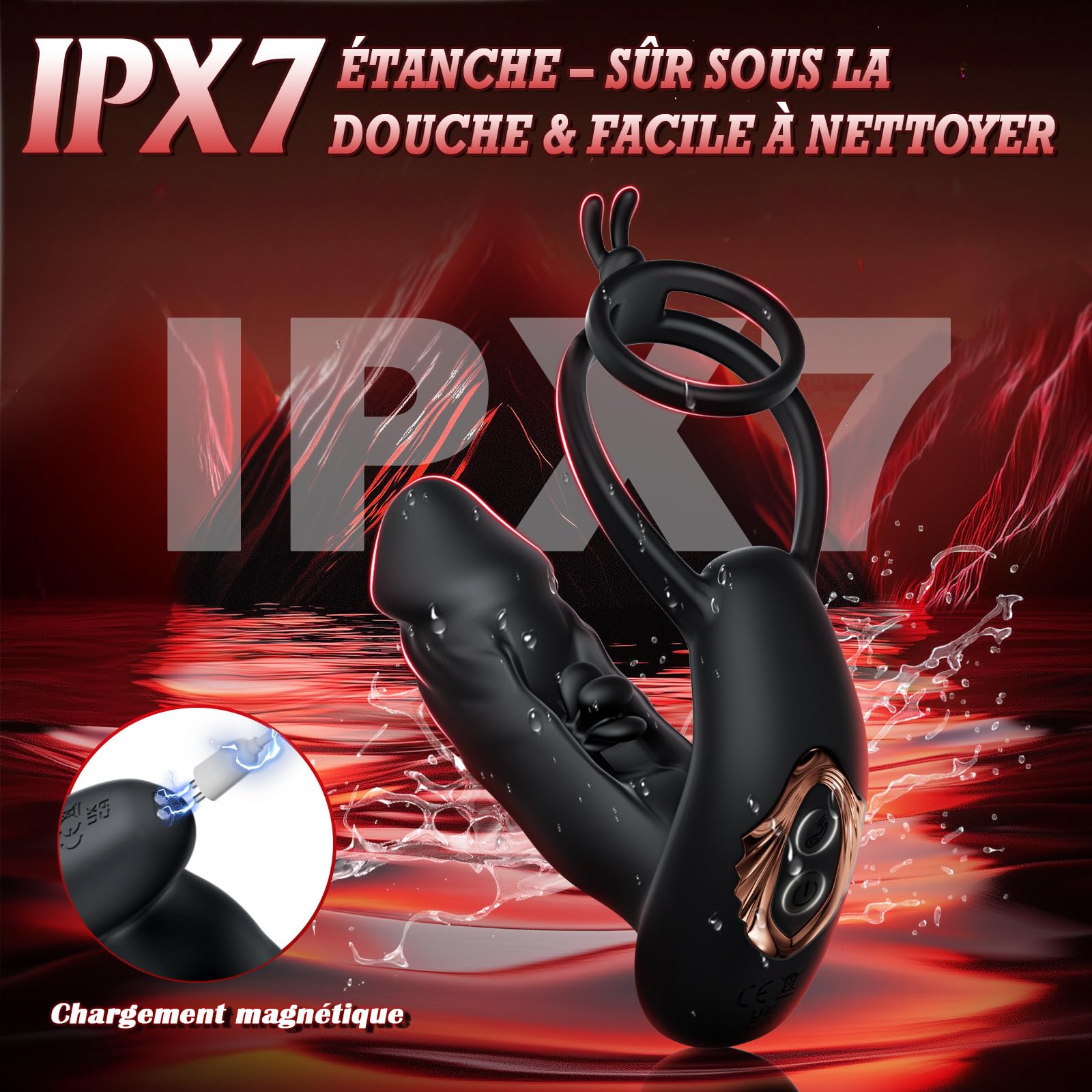 Vibromasseur Plug Anal Sex Toys - Prostate Vibrations Stimulant Sextoyse Homme Sex, App Expansion Toy Anals Godemichet avec 10 Modes de Vibration & Claquement pour Gay, Télécommandé Masturbeuse Anus