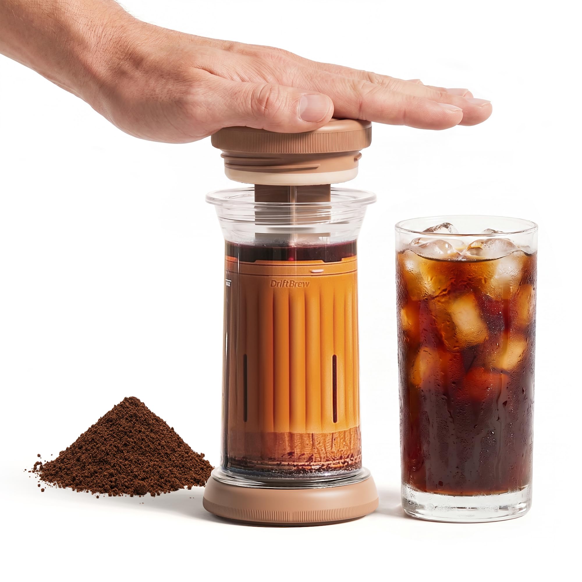 D1 Camping Coffee Maker with 60-Count Filter Paper, 8oz Extra Small Portable Cold Brew &…