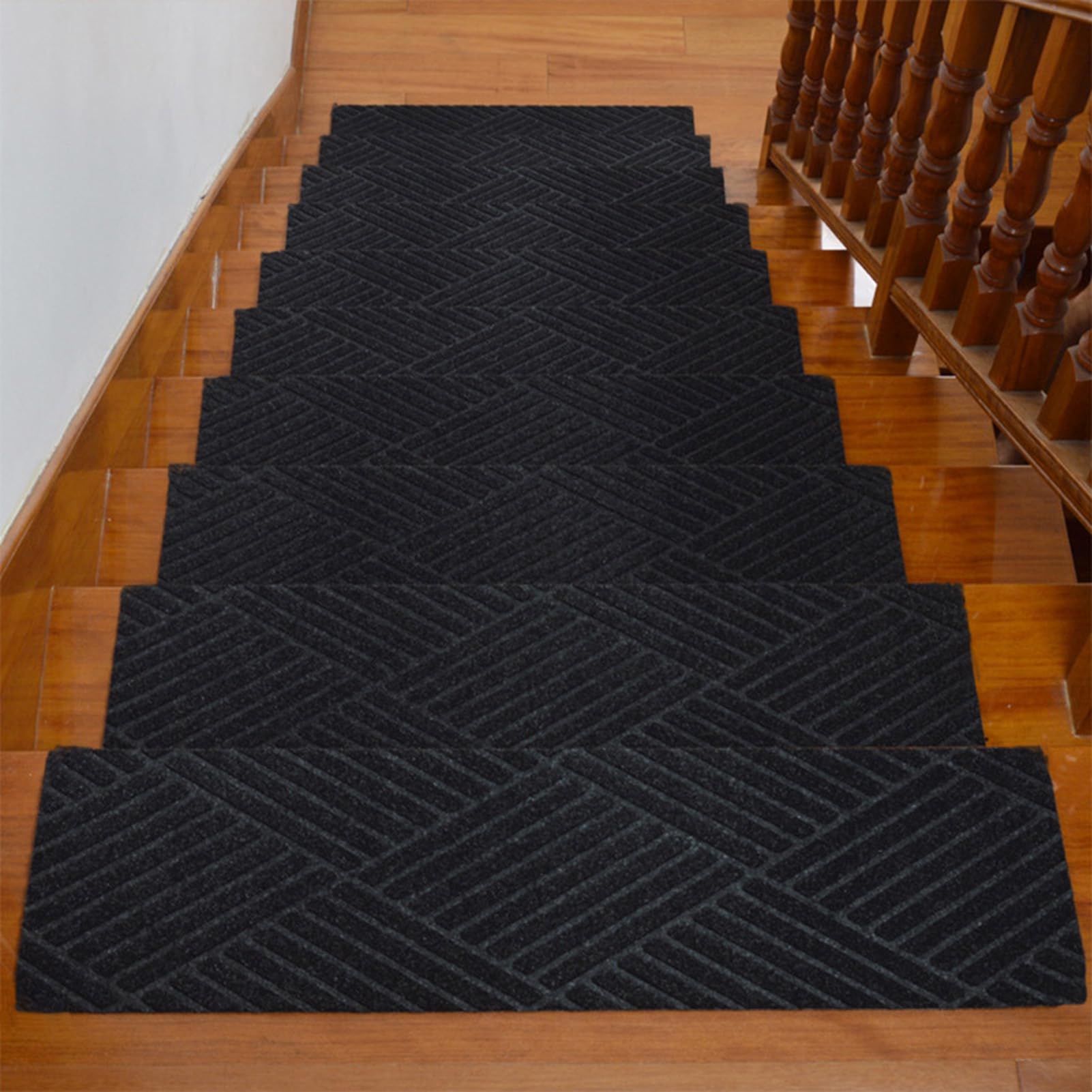 YTBHSHXZ stair treads， Stair Treads 15 Pack 8" X 30" Non-Slip Peel and Stick Runners Indoor(15)