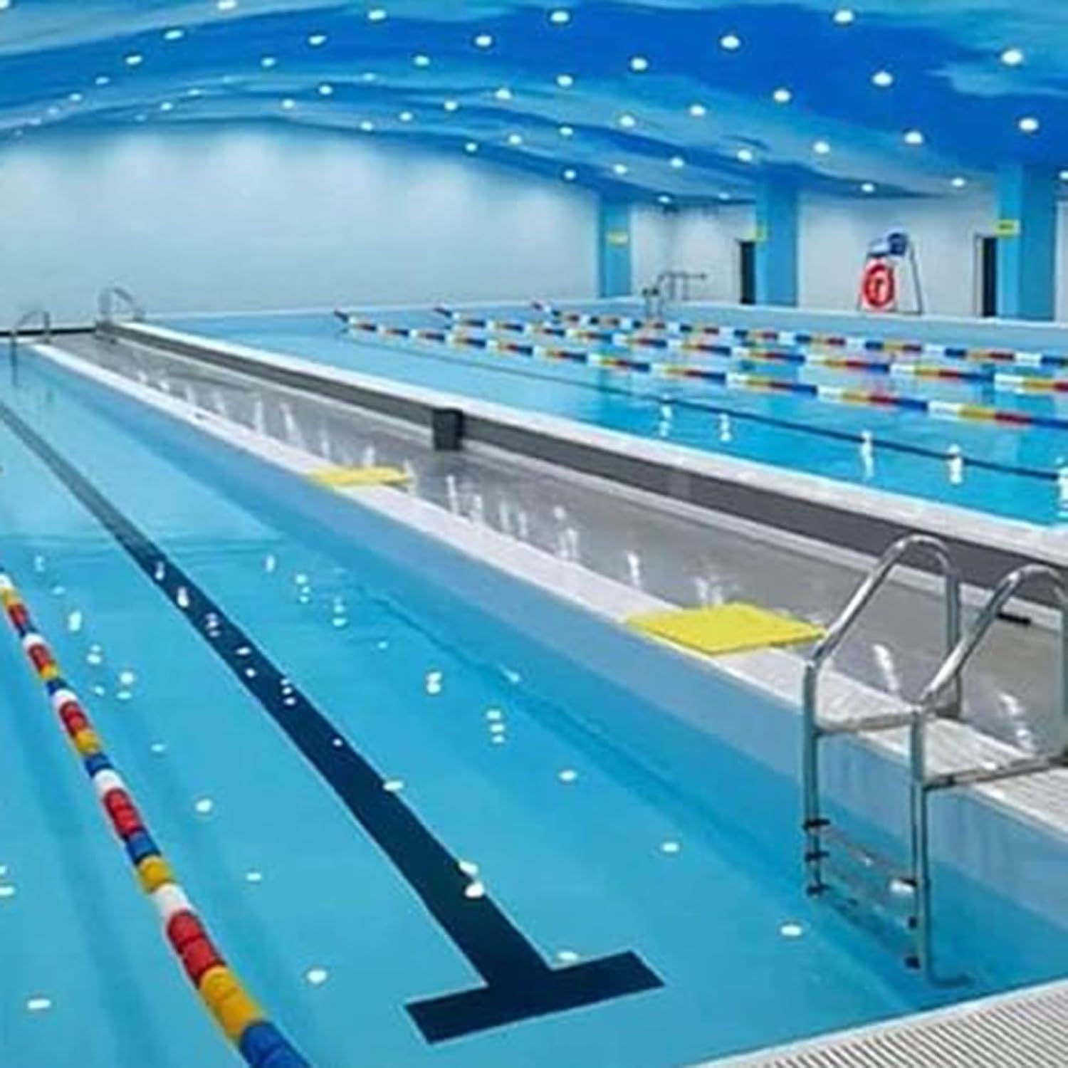 Enhanced Pool Safety Divider Rope, Swim Lane Line, Spiral Buoy for Water Parks, Pools & Beaches- Ideal for Safe Swimming & Fun Activities