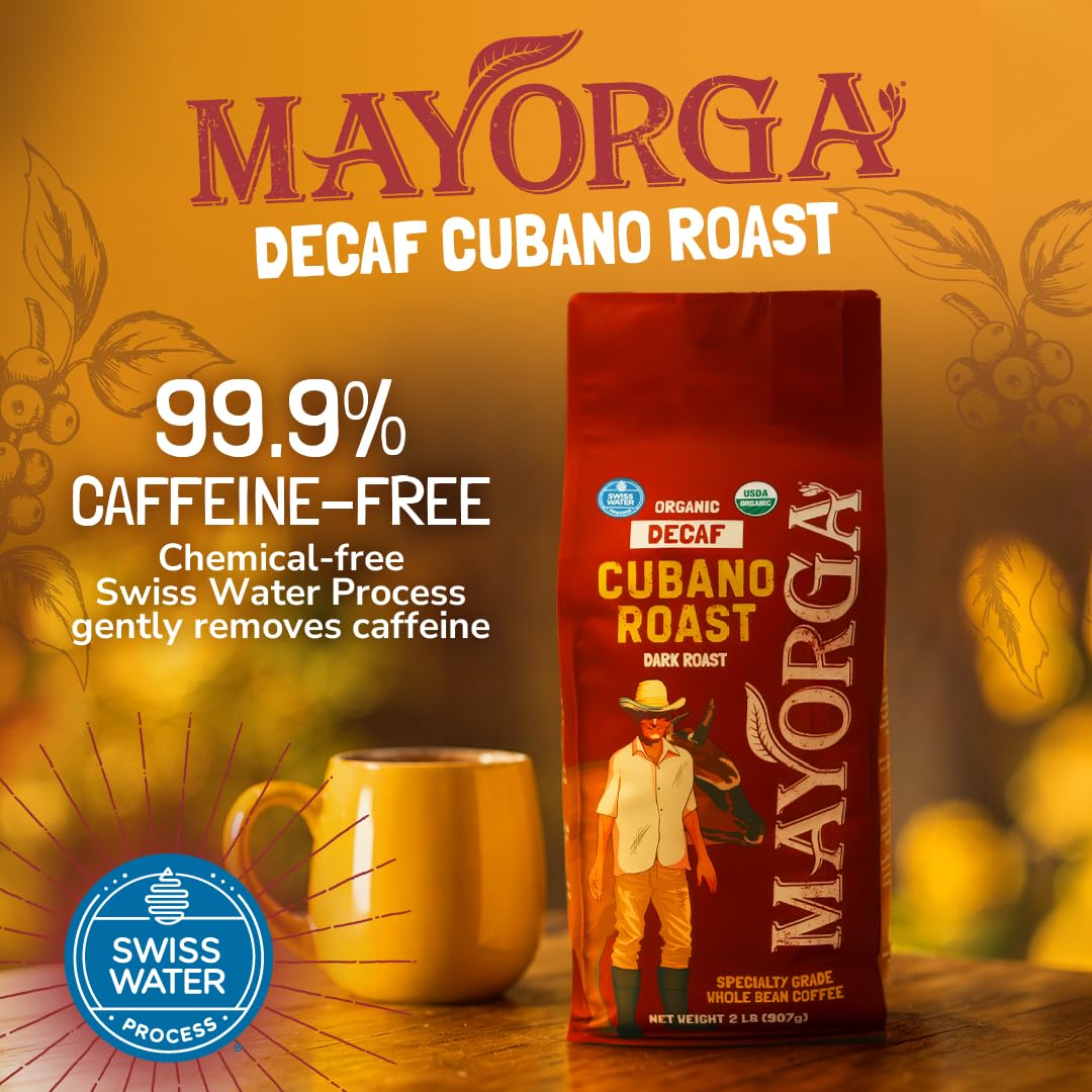 Mayorga Cafe Cubano Dark Roast + Swiss Water Decaf Cubano Dark Roast Combo image 4