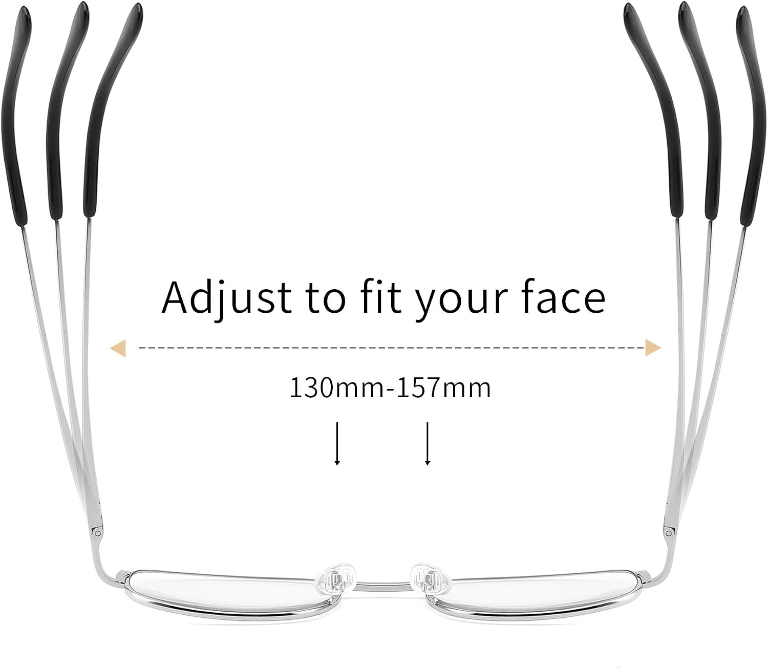 AIKLLY Reading Glasses for Men and Women, Classic Plain Readers with Light Thin Metal Frame and Spring Hinges
