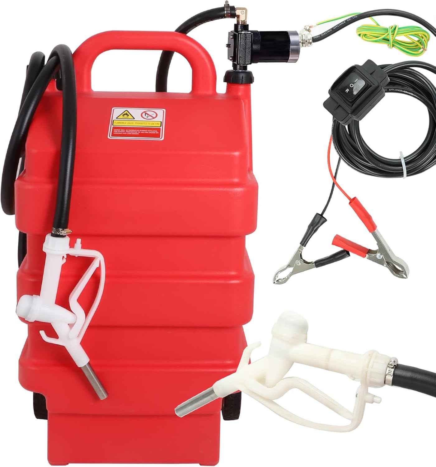 Caqeg 16 Gallon Fuel Caddy, Portable Fuel Tank OnWheels