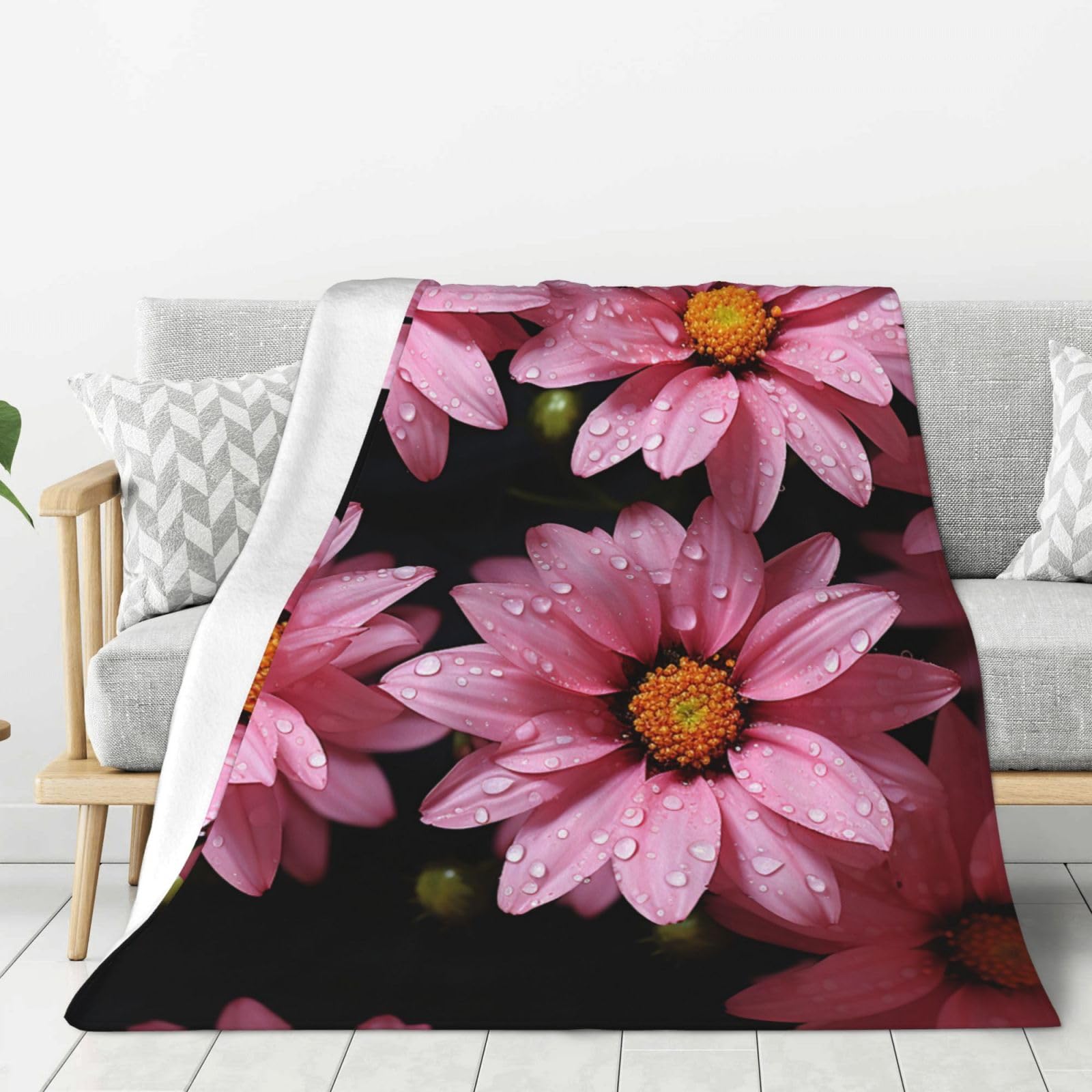 Couverture pour toutes les saisons en microfibre contre le froid du canapé