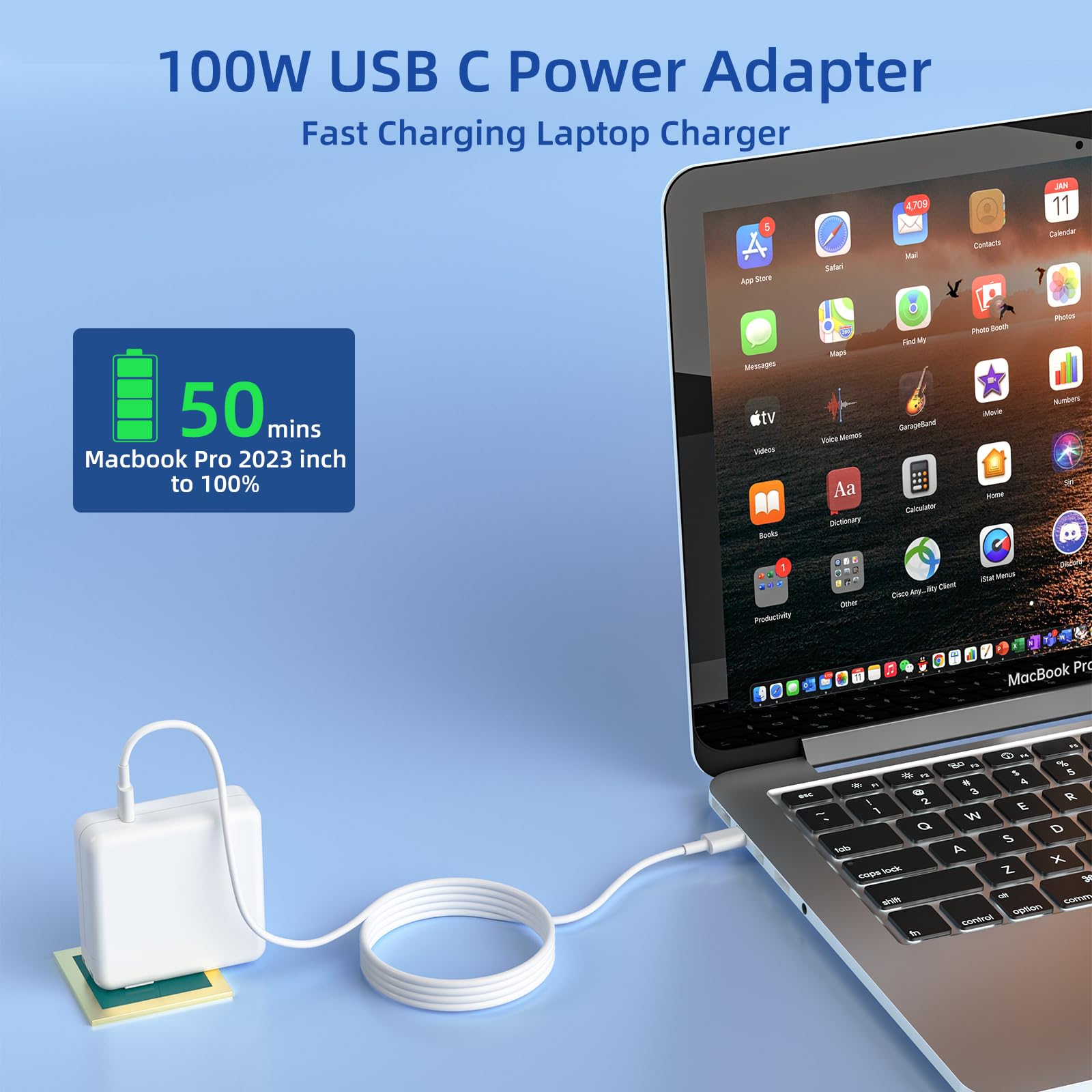 Amazon.com: Mac Book Pro Charger - 160W USB C Fast Charger Power