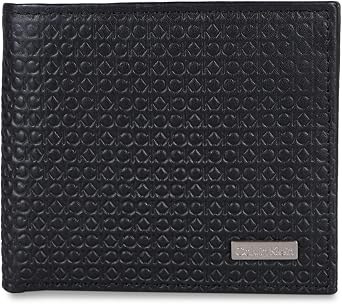 Calvin Klein 31CK130007 Mens Bifold Wallet, Billfold With Coin Pocket, Black