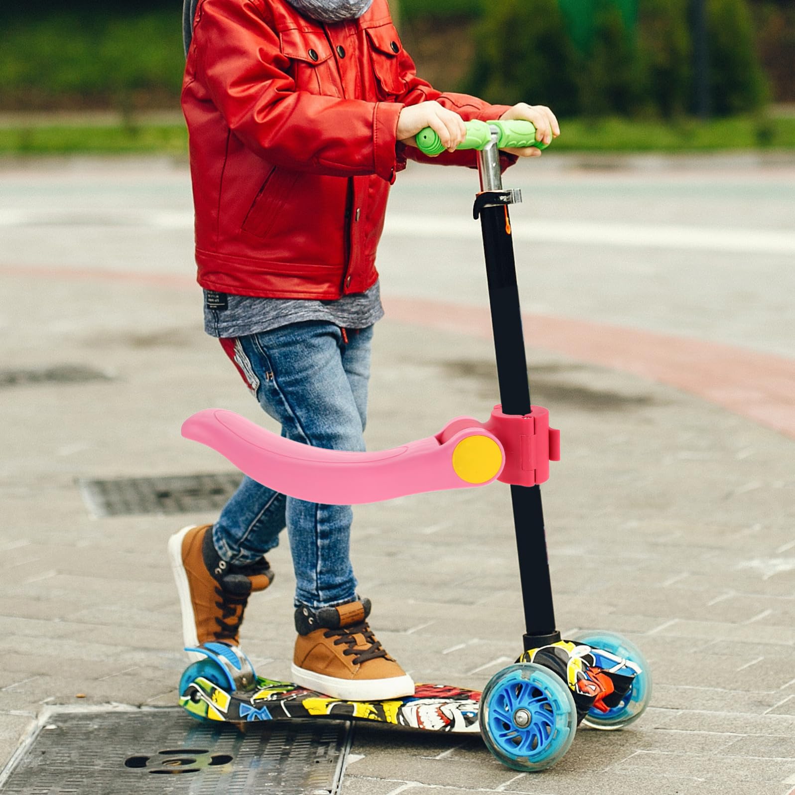 Sella Pieghevole per Monopattino, Accessorio Rosa in Plastica | Ragazzo Ragazza e Ragazzo Ragazza, Installazione Semplice, Portata 35kg, Design Ripiegabile