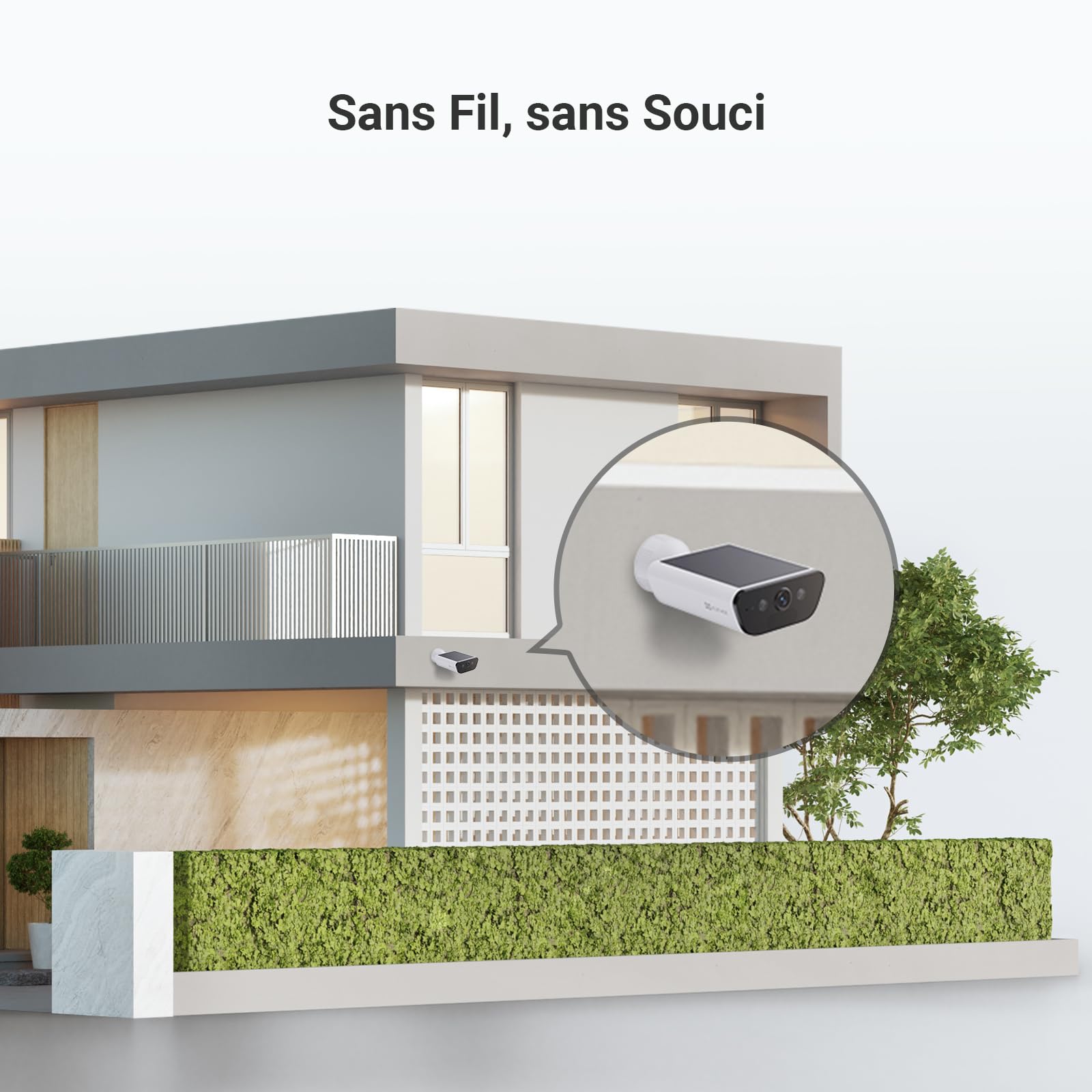 EZVIZ CB5 4K Camera Surveillance WiFi Exterieure sans Fil à Batterie, Camera Solaire Exterieur, Vision Nocturne en Couleure, Détection de Forme Humaine/Véhicule, Défense Active, Étanche IP65, Alexa