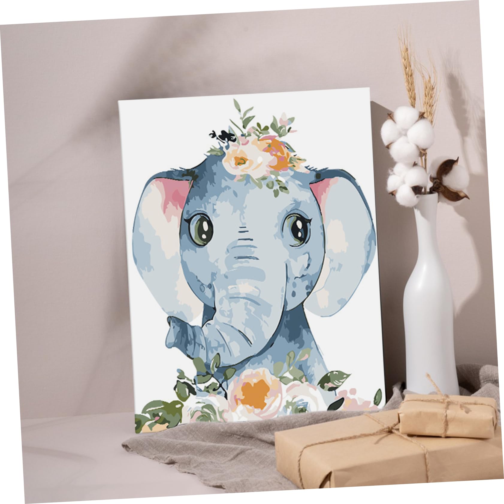 SWOOMEY 1set Kit Di Pittura Per Numeri Per Ragazzo Ragazza e Principianti Completo Con Tela Framed e Forniture Per Dipingere Acrilici Inclusi