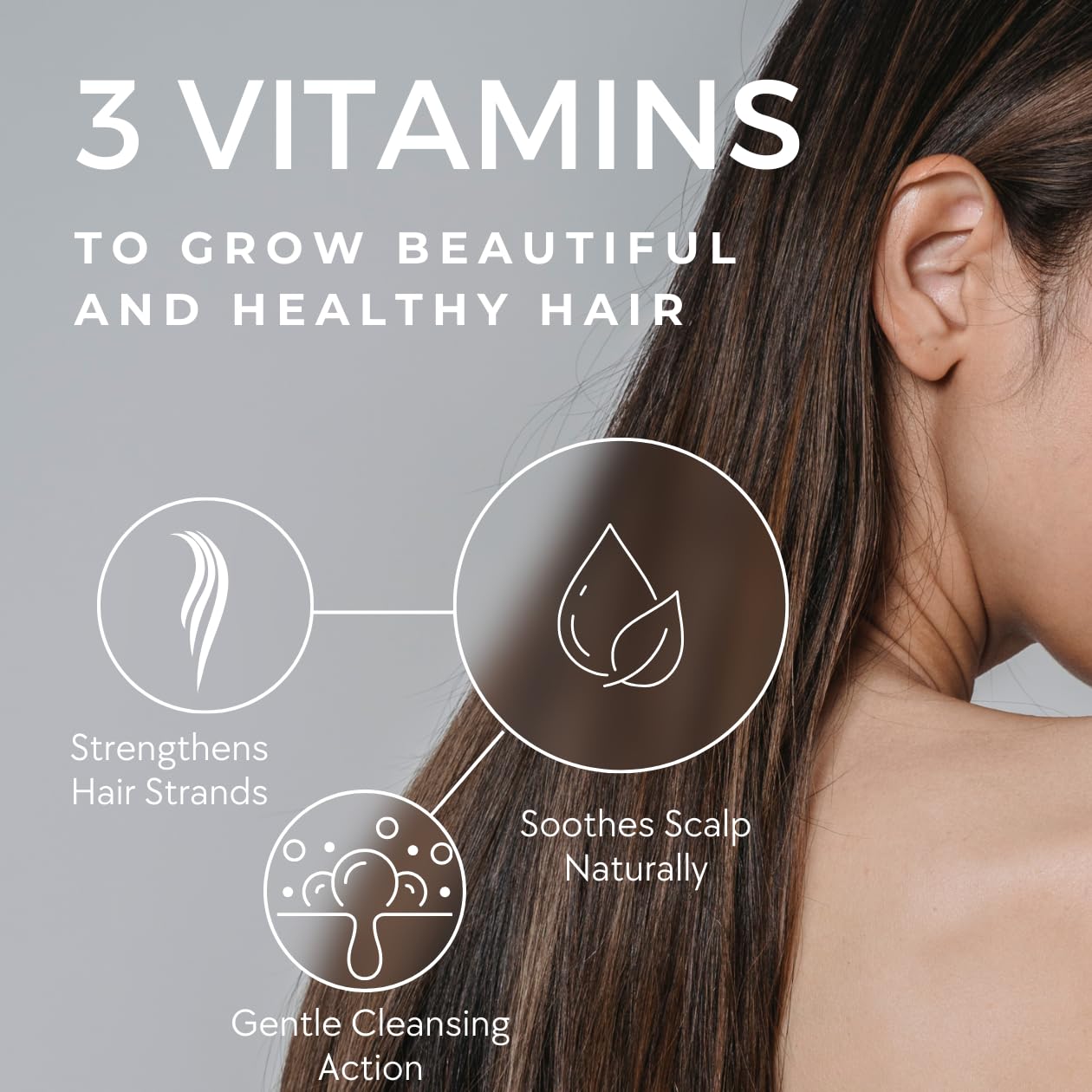 Rosemary Mint Shampoo - Sulfate-Free, Keratin-Enriched, UV Protective, Strengthens and Soothes, CMR Cosmetics Shampoo, Resilient Hair Care, Suitable for All Hair Types, 236ml