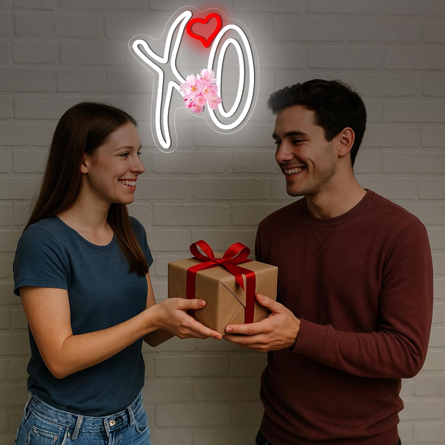 Music Neon Sign for Wall Decor Rock Band LED Neon Light for Man Live Music LED Sign for Bedroom Band Light Up Signs for Studio Party Bar Decor Birthday Gifts Xo Heart Signs Size 12.5 * 11In(JTD307)