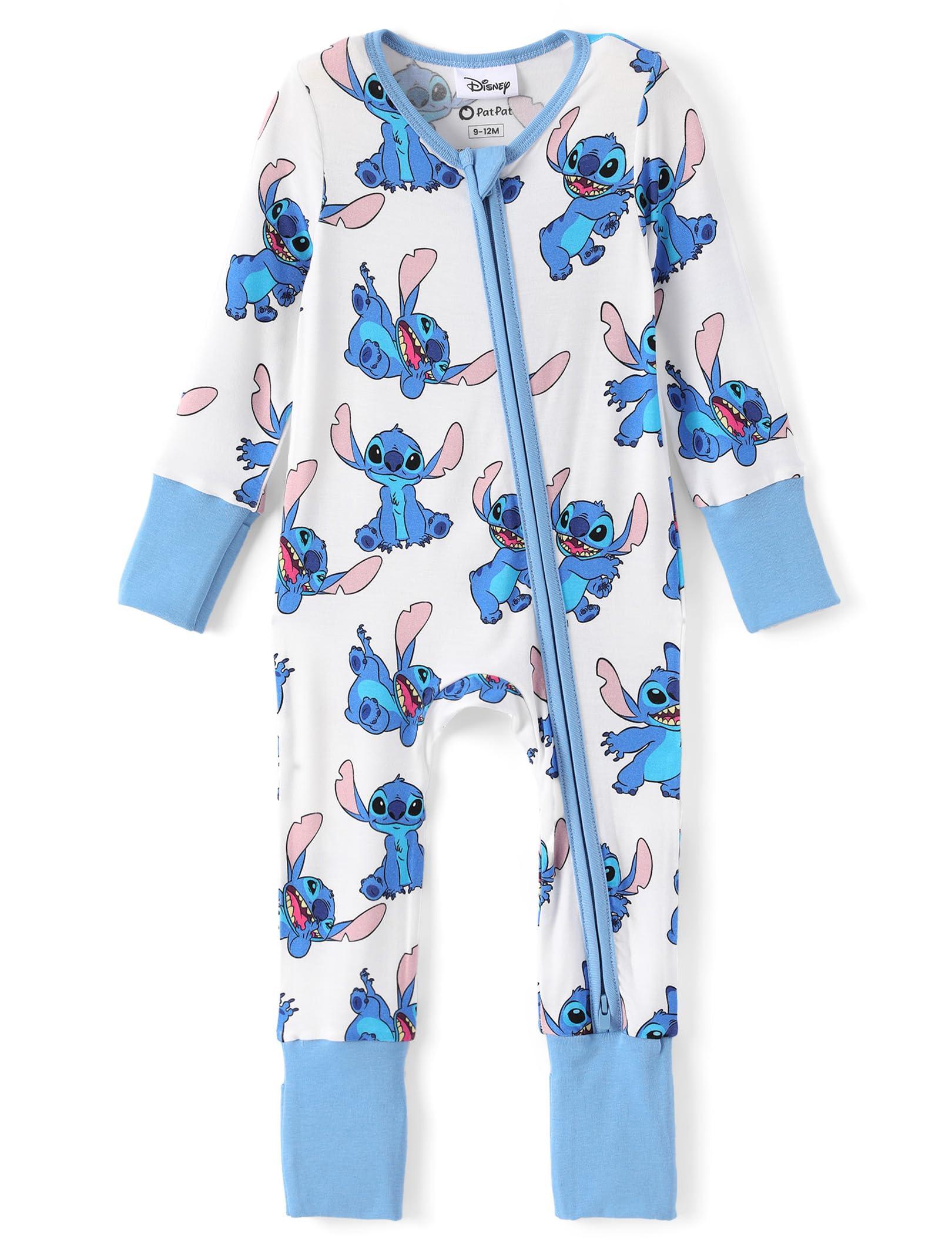 Disney Baby Viscose Made from Bamboo 2-Way Zipper Footie Outfit NB to Inf