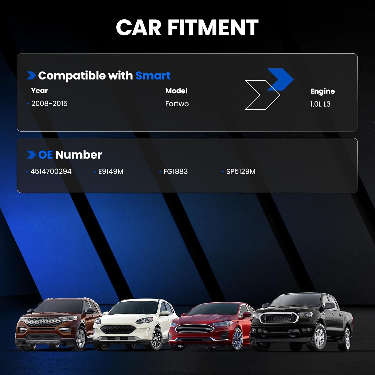 E9149M Fuel Pump Module Assembly Compatible with Smart Fortwo 2008-2015, L3 1.0L GAS, Replaces 4514700294, FG1883, SP5129M - Image 2