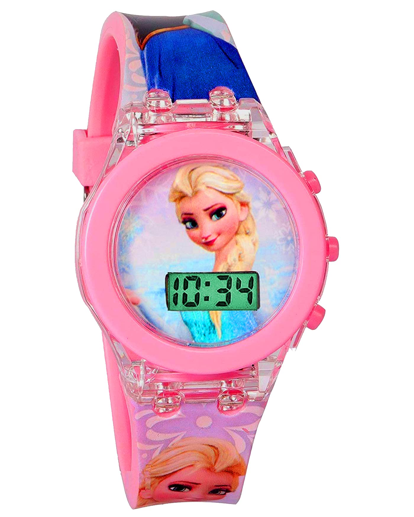 Time Up Digital Dial Multicolor Glowing Light Cartoon Watch for Boys & Girls-GLW-57 (Princess Pink) (B08XZL6DBJ) Amazon Price History, Amazon Price Tracker