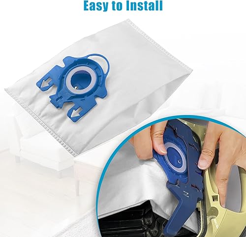 Miniatura 6 de Paquete de 12 bolsas 3D GN para aspiradora Miele compatibles con C2, bolsas de polvo Airclean compatibles con Miele GN Vacuum Complete C2 C3 Classic