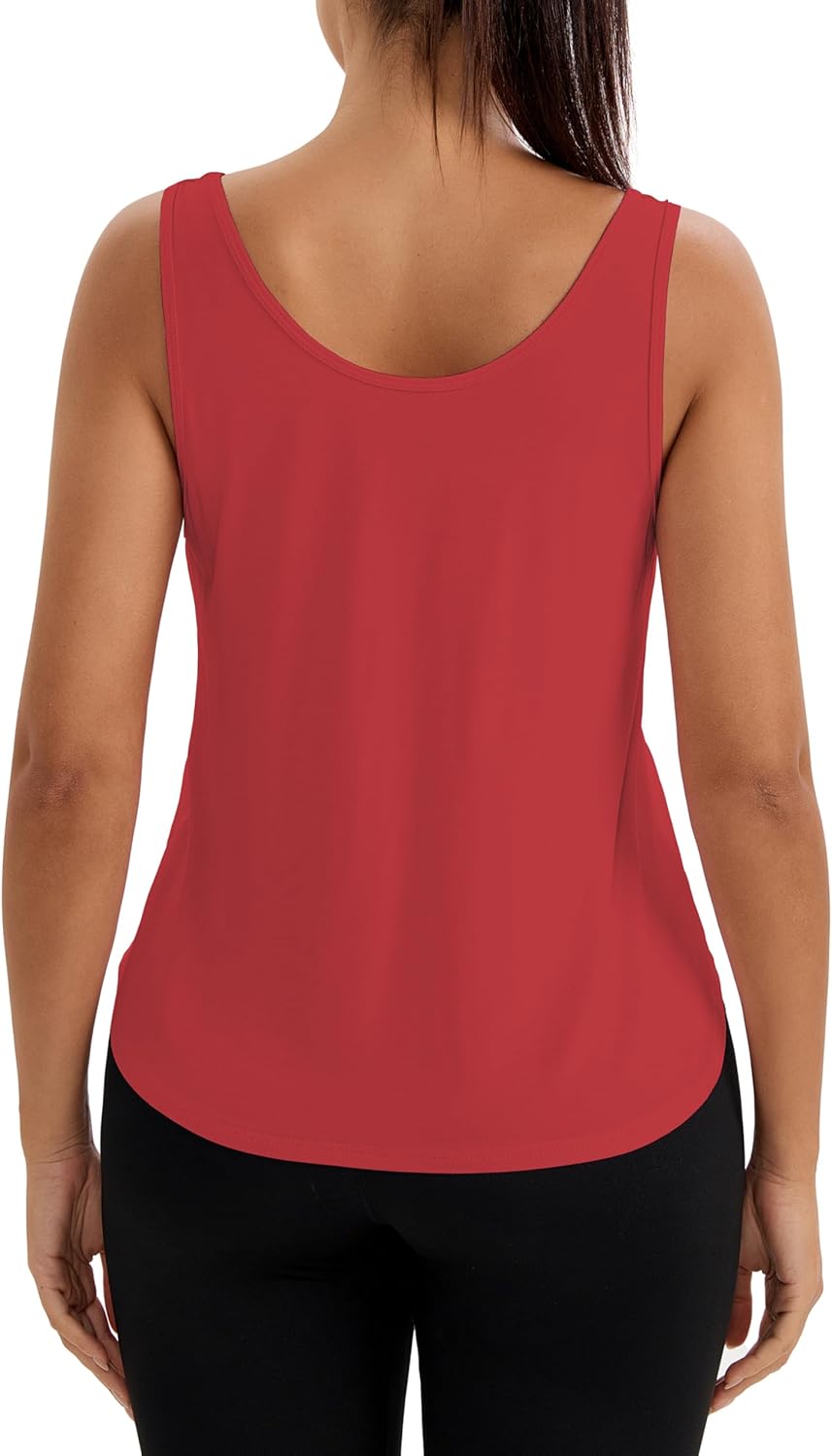 Bestisun Sleeveless Open Back Workout Tops Backless Athletic Yoga Gym Shirts for Women - Image 4
