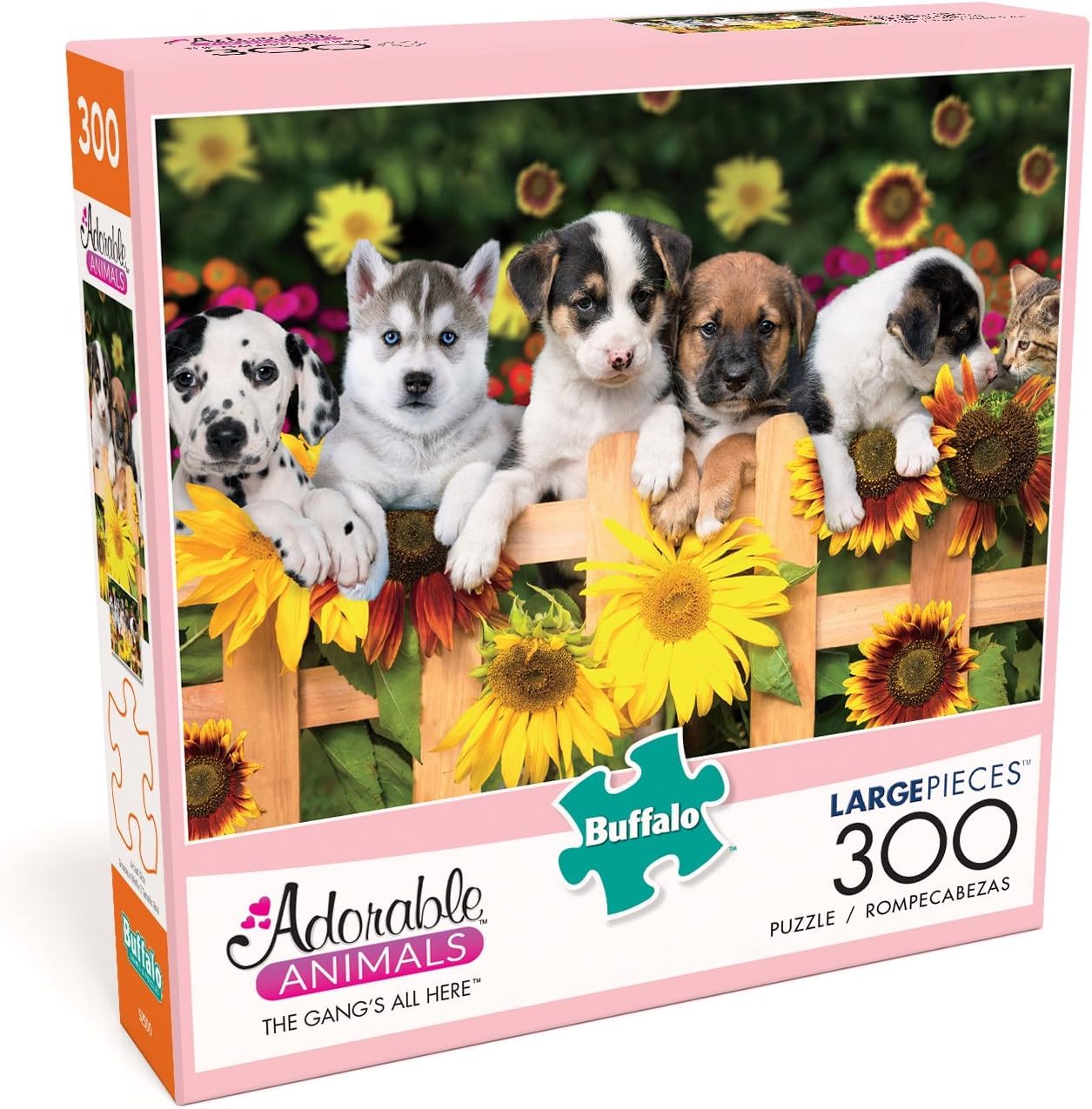 Buffalo Games - The Gangs All Here - 300 Piece Jigsaw Puzzle For Adults -Challenging Puzzle Perfect for Game Nights - Finished Size is 21.25 x 15.00