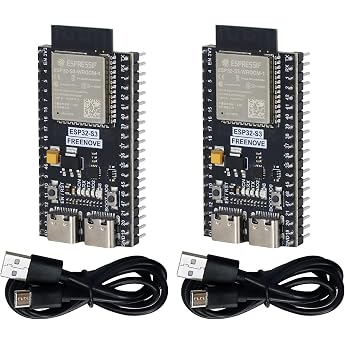 Freenove ESP32 ESP32-S3 Development Board Kit (8MB Flash) (2 Packs) | Dual-Core 32-bit 240MHz Microcontroller, USB OTG WiFi+B