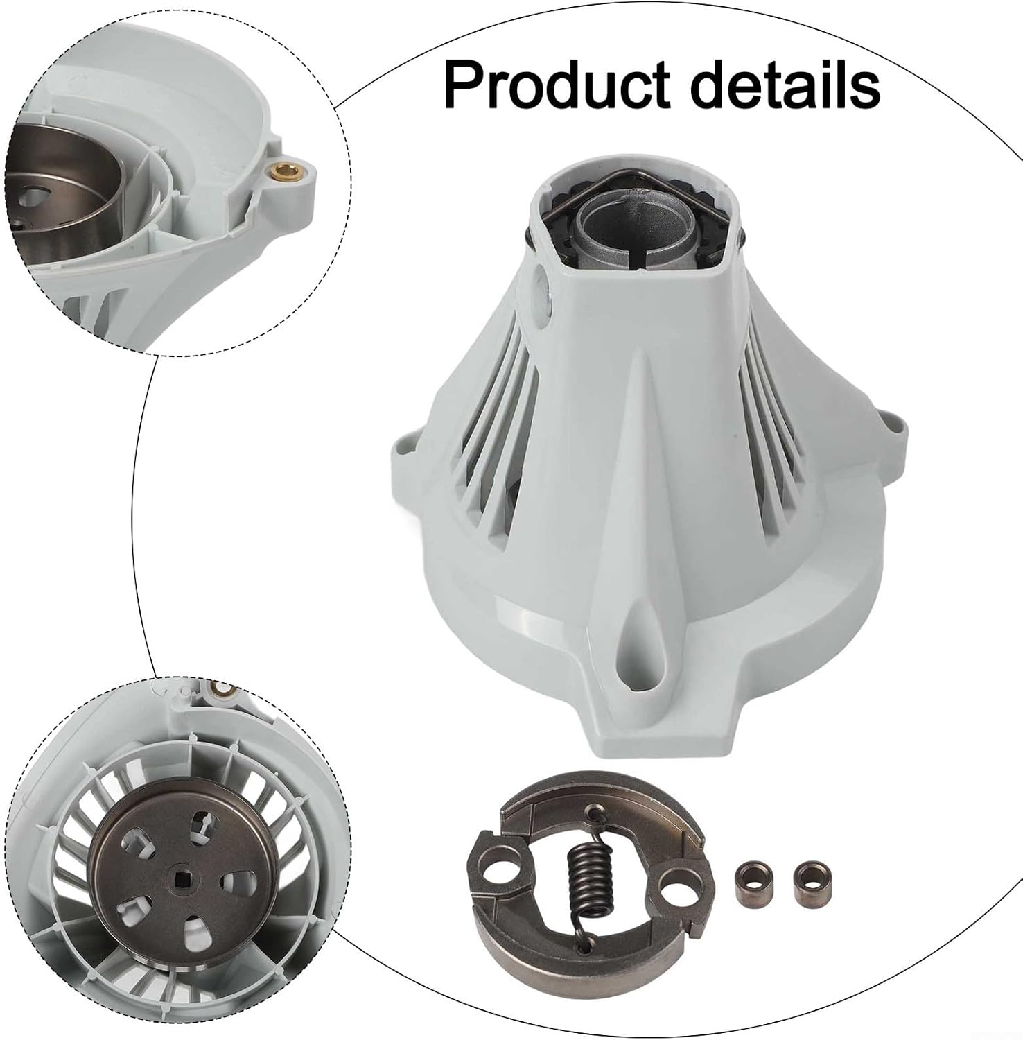 Clutch Housing & Assembly for FS89 FS91 FS111 FS131 HT102 KM131R, Compatible with 4180-080-1811,Metal Replacement Part
