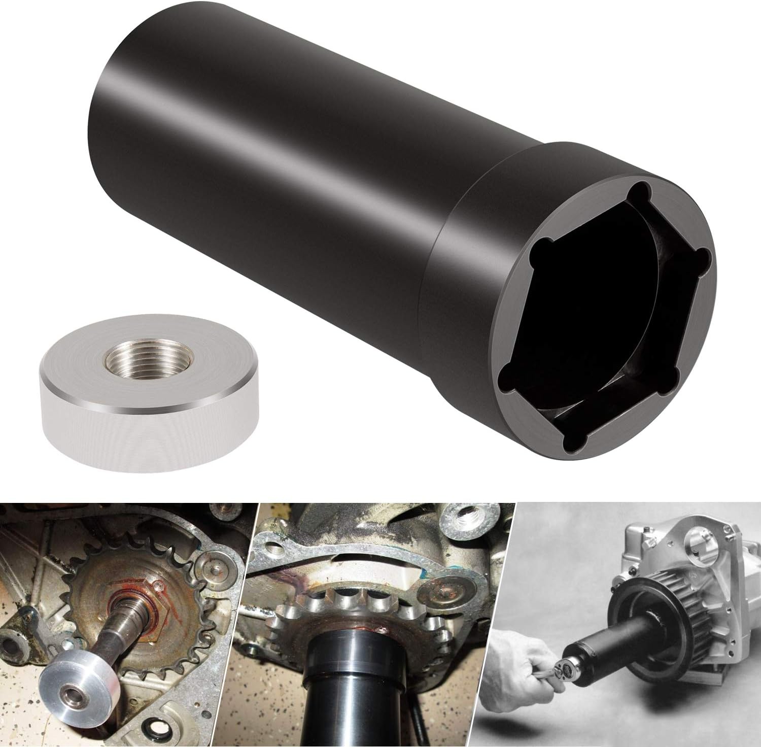 1 7/8 Inch Mainshaft Sprocket Wrench for 1936-2006 Harley-Davidson Big Twins & Twin Cam Engine, Socket Tool