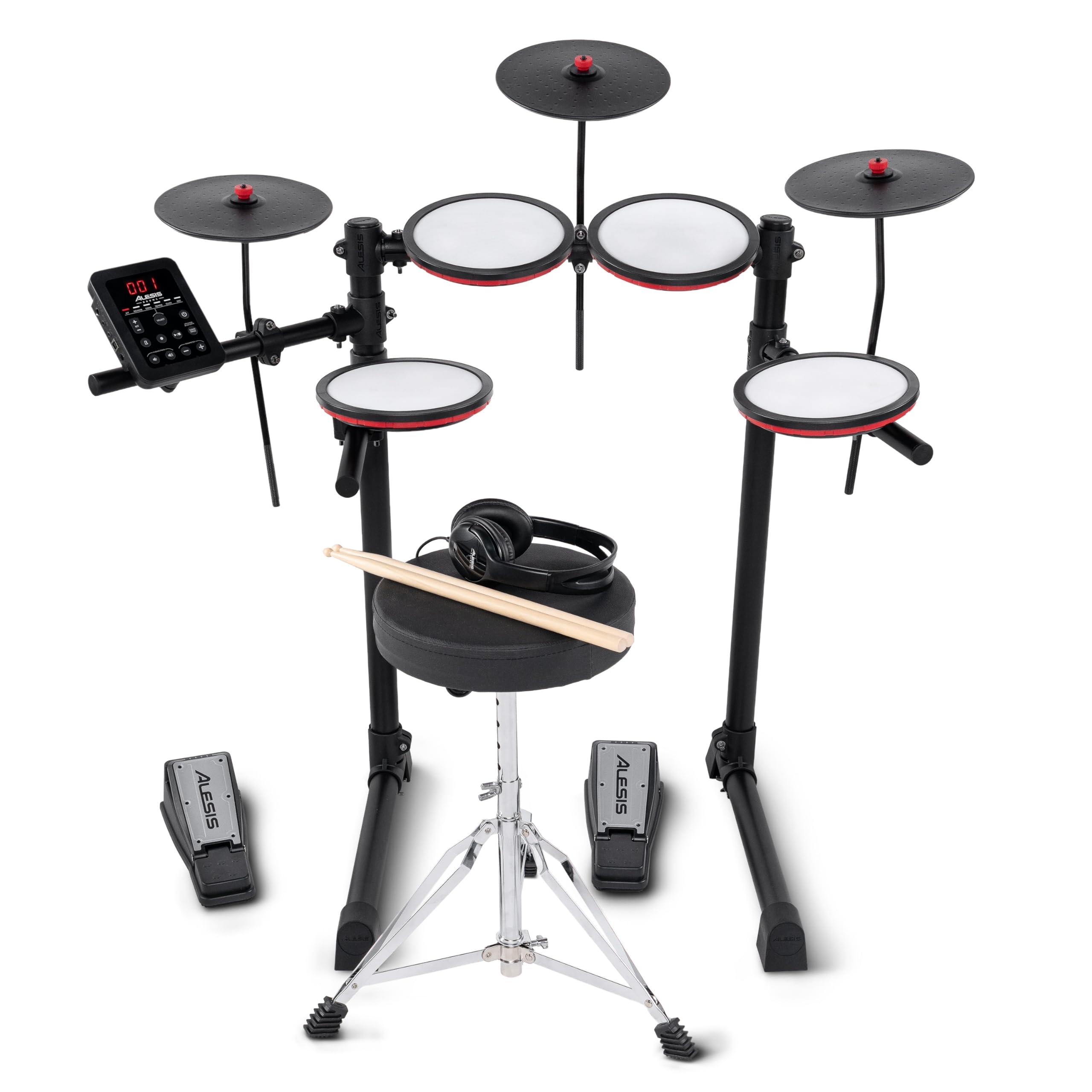 Alesis Turbo Max Batteria Elettronica Pieghevole 8 Pollici Pad Mesh Silenziosi Bluetooth