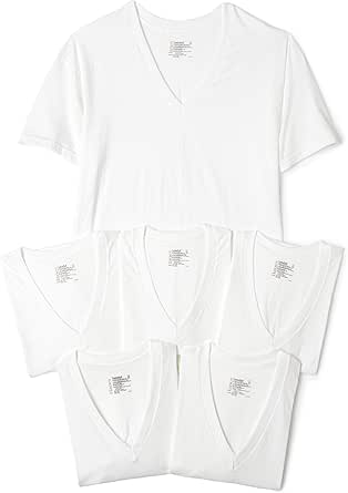 Hanes Ultimate Men's 6-Pack Classics V-Neck T-Shirt Value Pack at ...