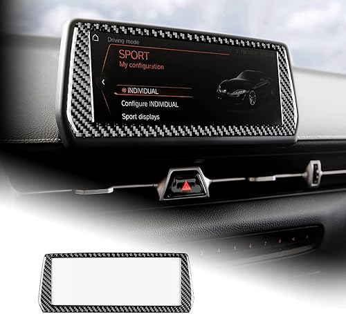 AIRSPEED Cubierta para panel de navegación central de automóvil, consola central de fibra de carbono, calcomanía para Toyota Supra GR A90 A91 MK5