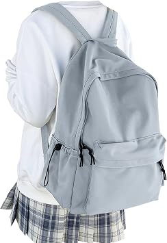 School Backpack Girls,Waterproof Bookbag Women,College Student School Bag | Basic Students Backpack for Men Boys School Casual Travel,hidden anti-theft back pocket,Waterproof School Backpack Blue
