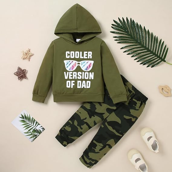 YUEMION Toddler Boy Clothes 2T 3T 4T 5T Fall Outfits Baby Hoodie Sweatshirts & Pants Set Little Boy Sweatsuit Winter Clothing
