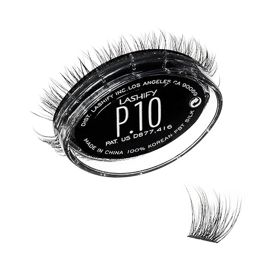 Lashify Pestañas postizas Gossamer de 0.394 in en color negro, pestañas postizas fáciles de hacer para un aspecto voluminoso pero aún natural