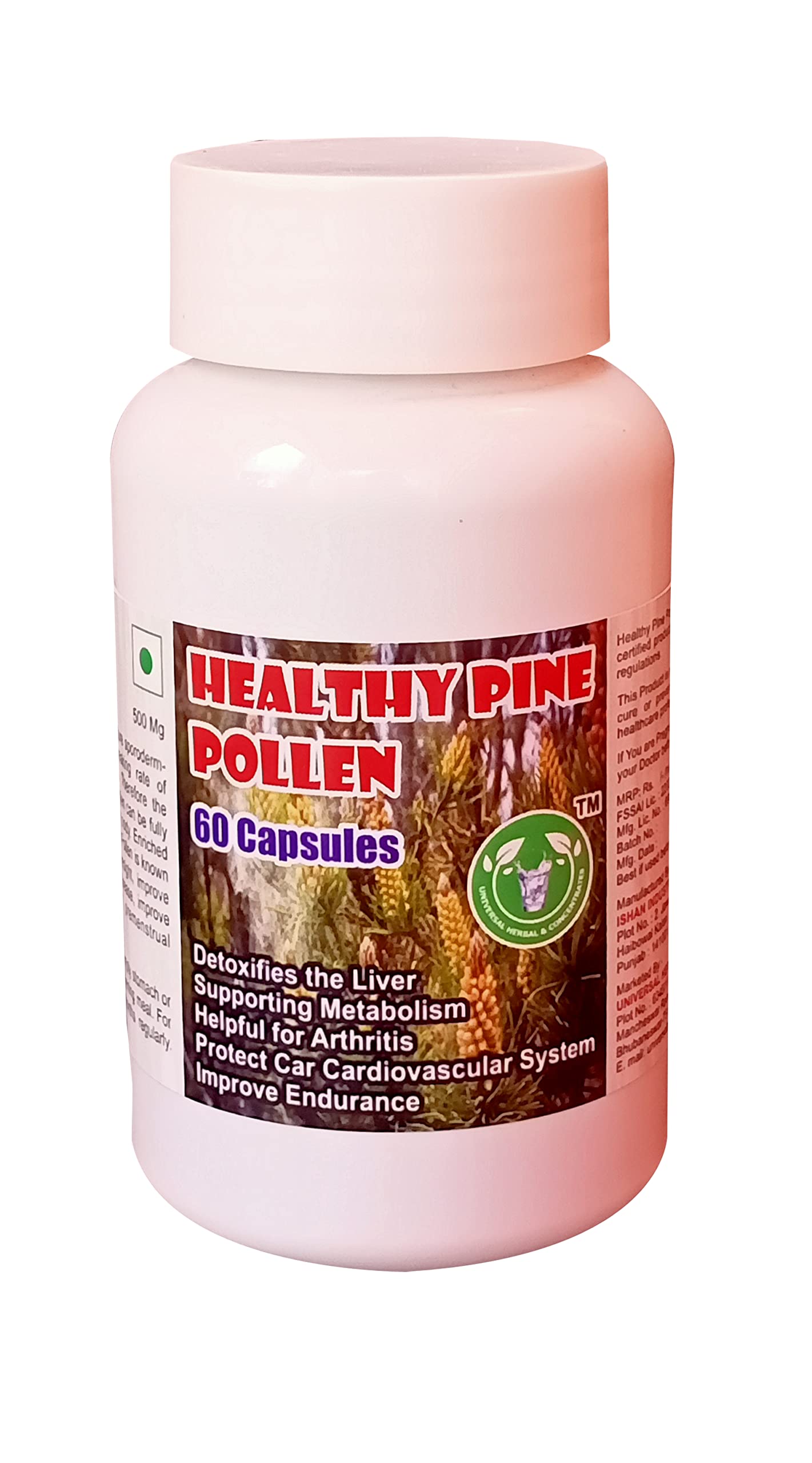Sponsored Ad - Healthy Pine Pollen Softgel - 60 Softgels (Get One Bottle 50ml Healthy Pine Pollen Drops Free)