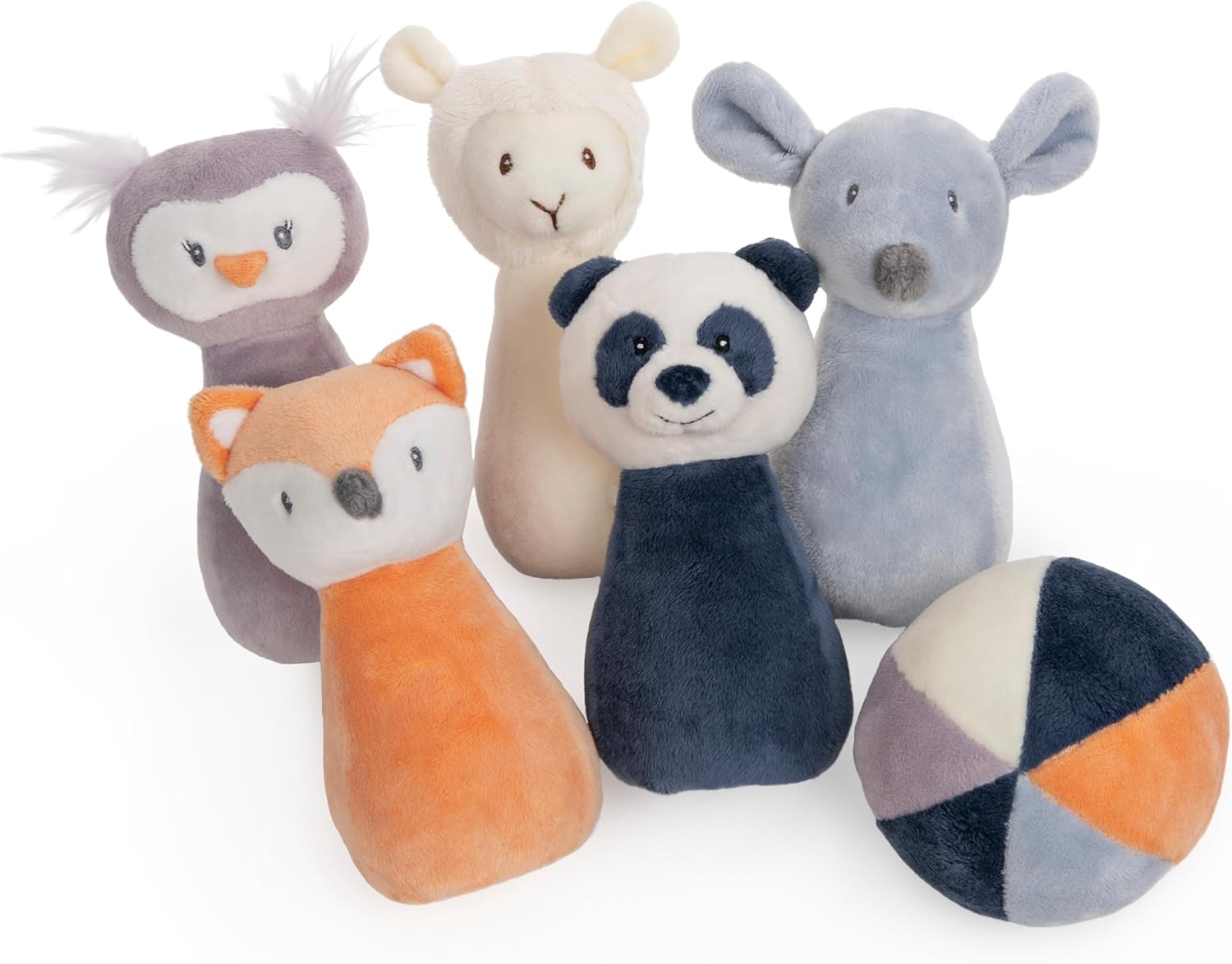 GUND Baby Baby Toothpick My First Bowling Set Plush Stuffed Animal Set of 6, 6 in