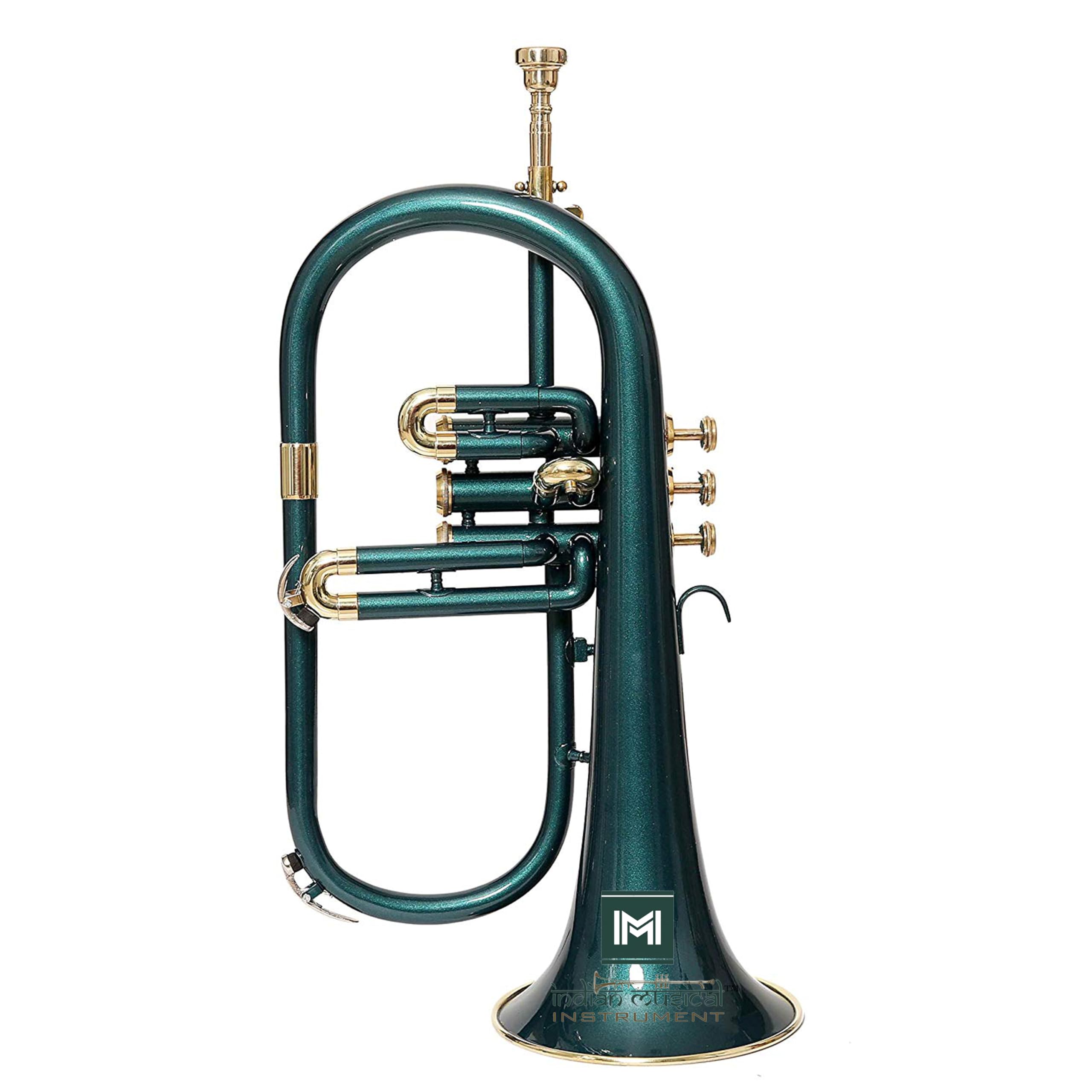 Corno Musicale Indiano 3 Valvole In Ottone - Passo BB, Con Bocchino E Custodia, Per Orchestre E Band - Foto 6