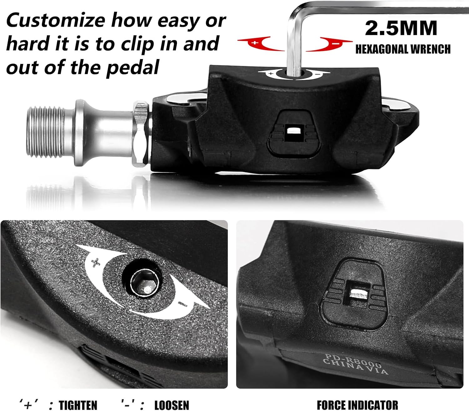 Light Weight Bike Pedal Smooth Design with Look Systems High Cycling Pedals Easy Install Cleats Pedal Cycling Pedals Set