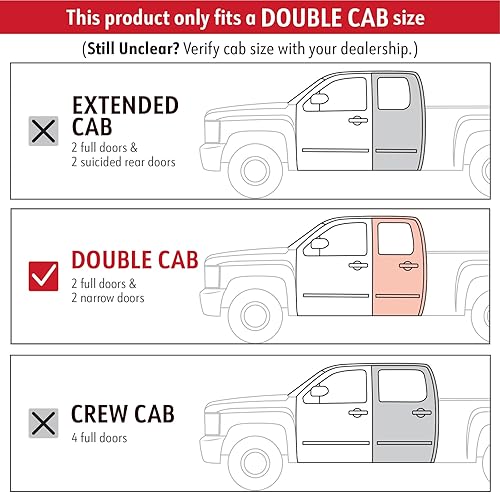 Miniatura 8 de MaxMate Escalones laterales ovalados Nerf de 3.5 pulgadas compatibles con Chevy Silverado GMC Sierra 1500 2019-2024 2020-2024 2500 3500HD  Crew Cab