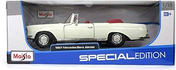 Amazon | ミニカー マイスト Maisto 1/18 SE1967ﾒﾙｾﾃﾞｽﾍﾞﾝﾂ280SEﾎﾜｲﾄ