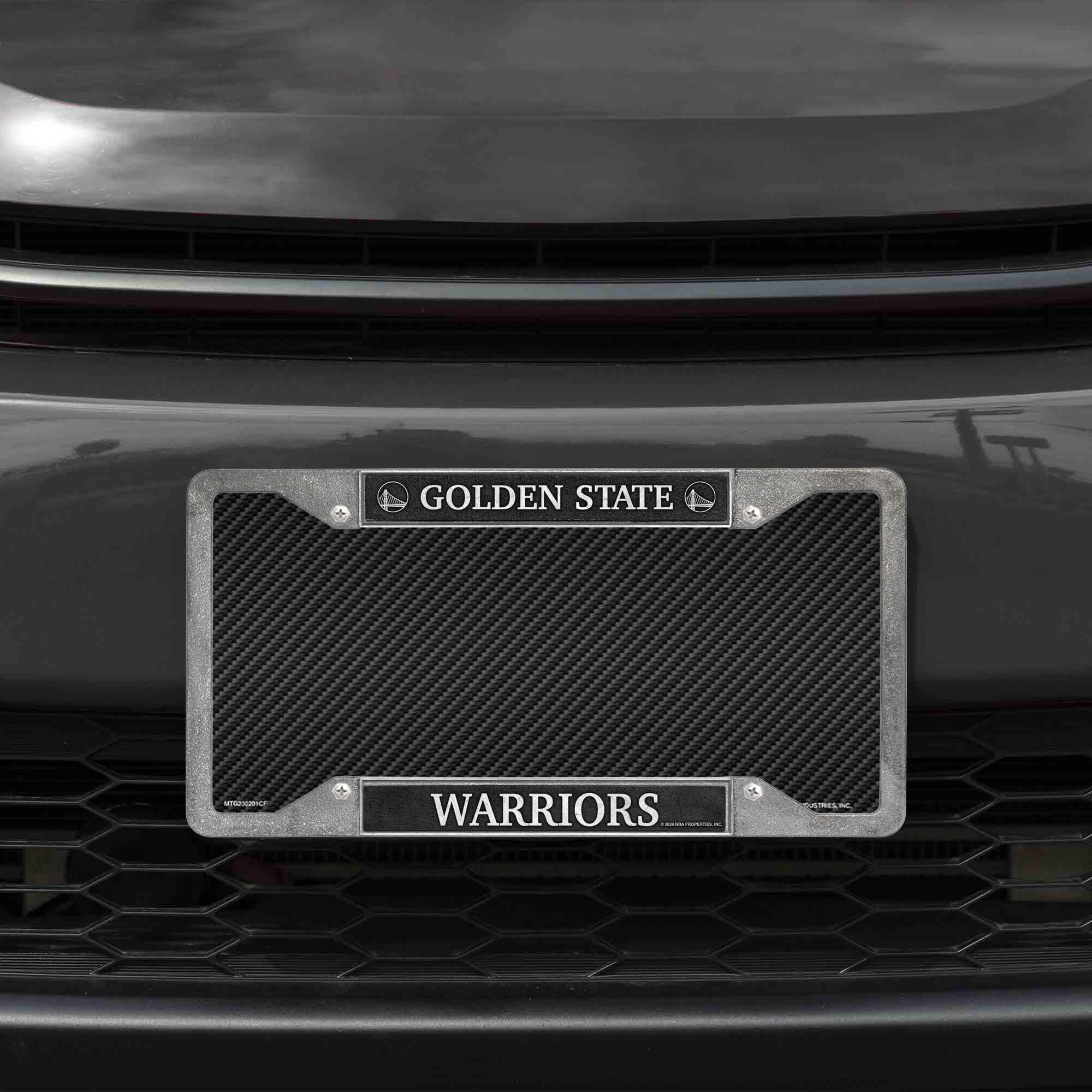 Rico Industries NBA Basketball Golden State Warriors Pewter License Plate Frame 12