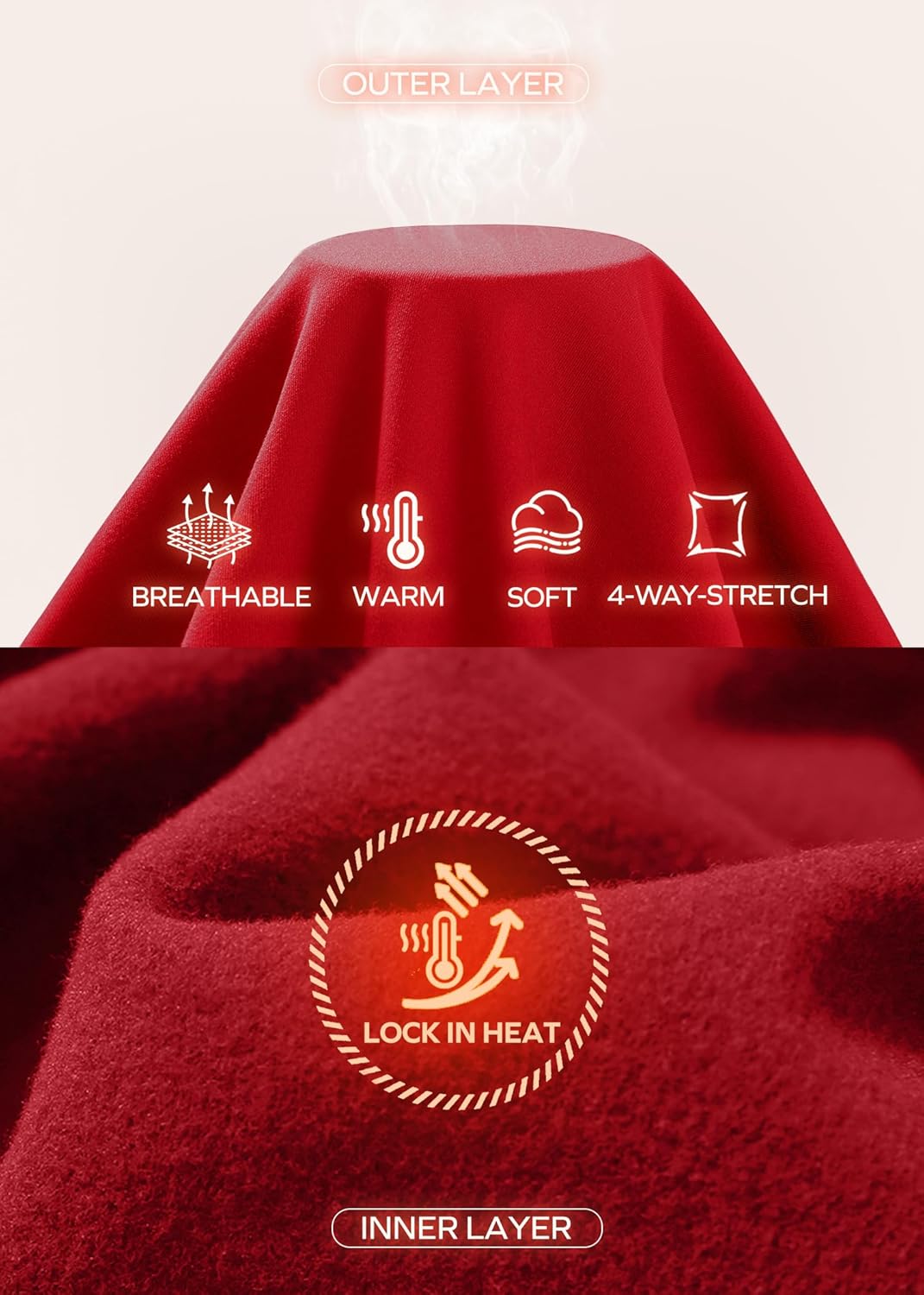 Ewedoos Thermal Underwear Set for Kids Thermals Top and Bottom Set Boys Long Johns Base Layer Thermal Set - Image 3