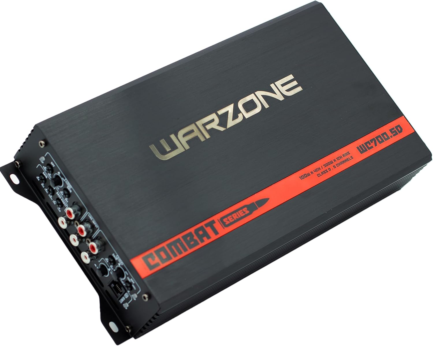 Warzone Series Car Amplifiers - True RMS Power Class D Amps, 1/2/4 Ohm Stable, Multi-Channel and Monoblock Options, Remote Sub Control (700W / 5 Channels)