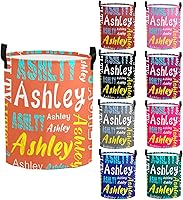 Vista 21 de Cesta de lavandería personalizada con nombre, cesta de lavandería plegable con asa para baño, sala de estar, dormitorio