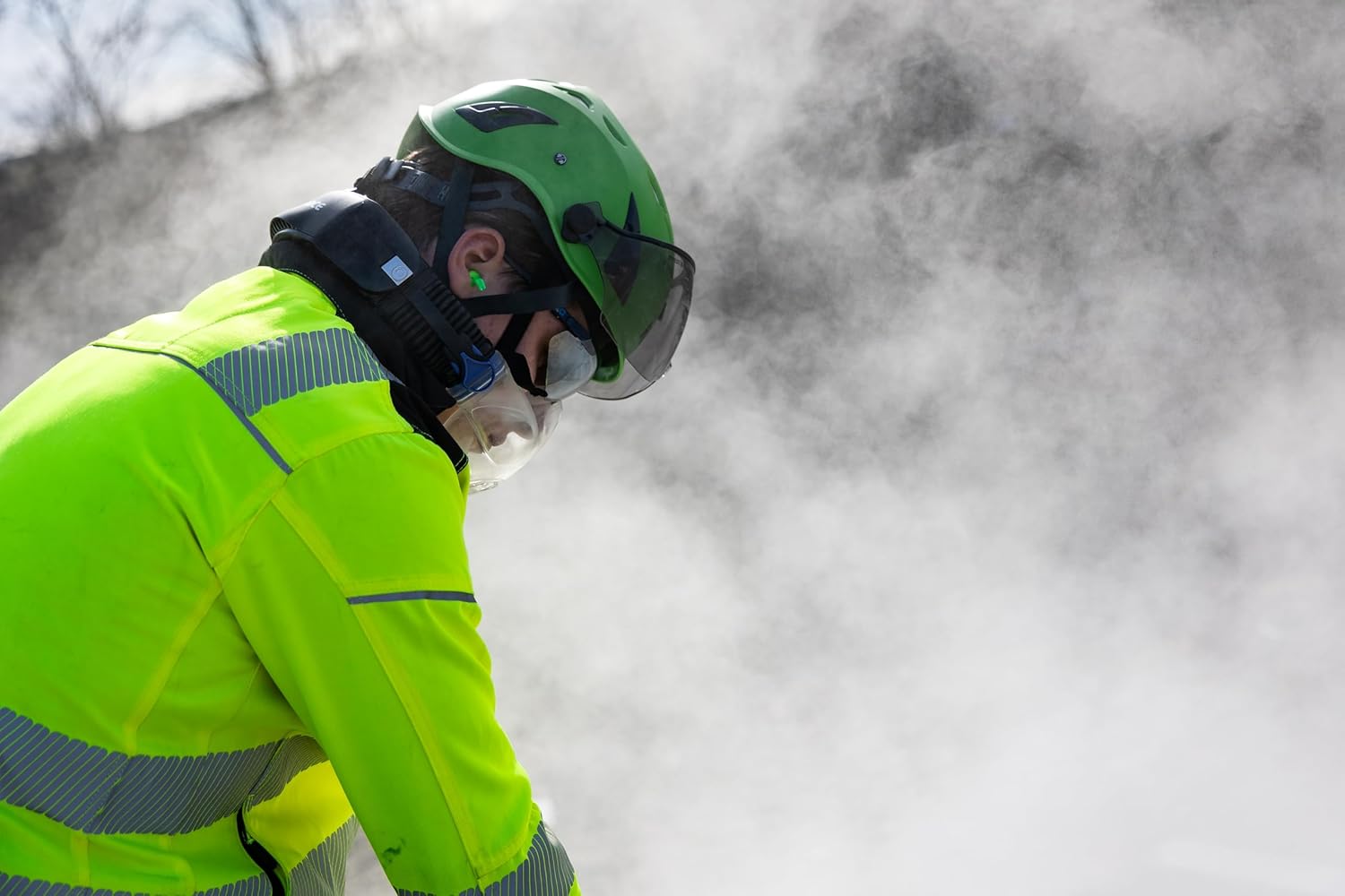 CleanSpace® WORK Kit with NIOSH Approved Half Mask, Lightweight Reusable Powered Respirator System with HEPA filter