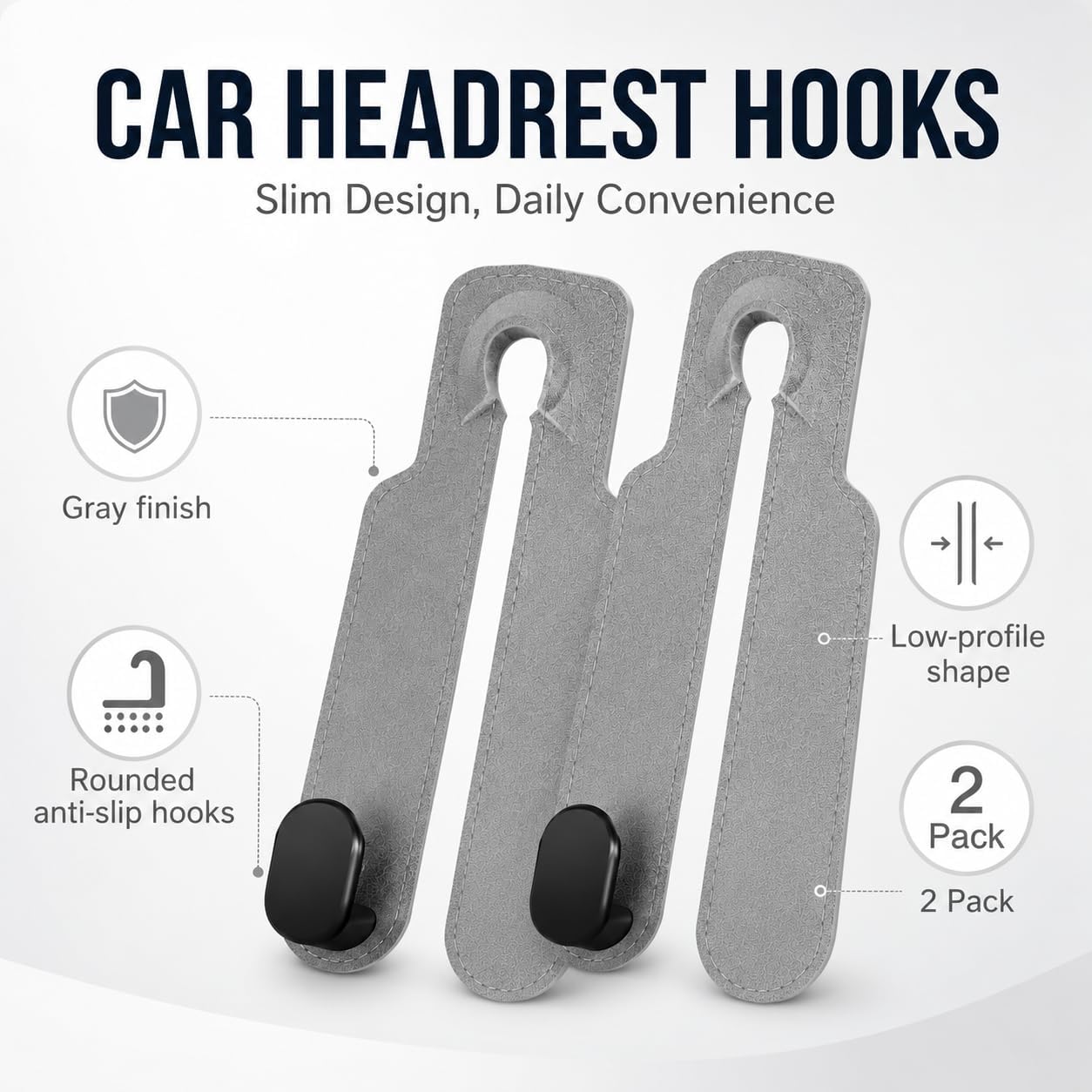 Universal Car Headrest Hooks image 3