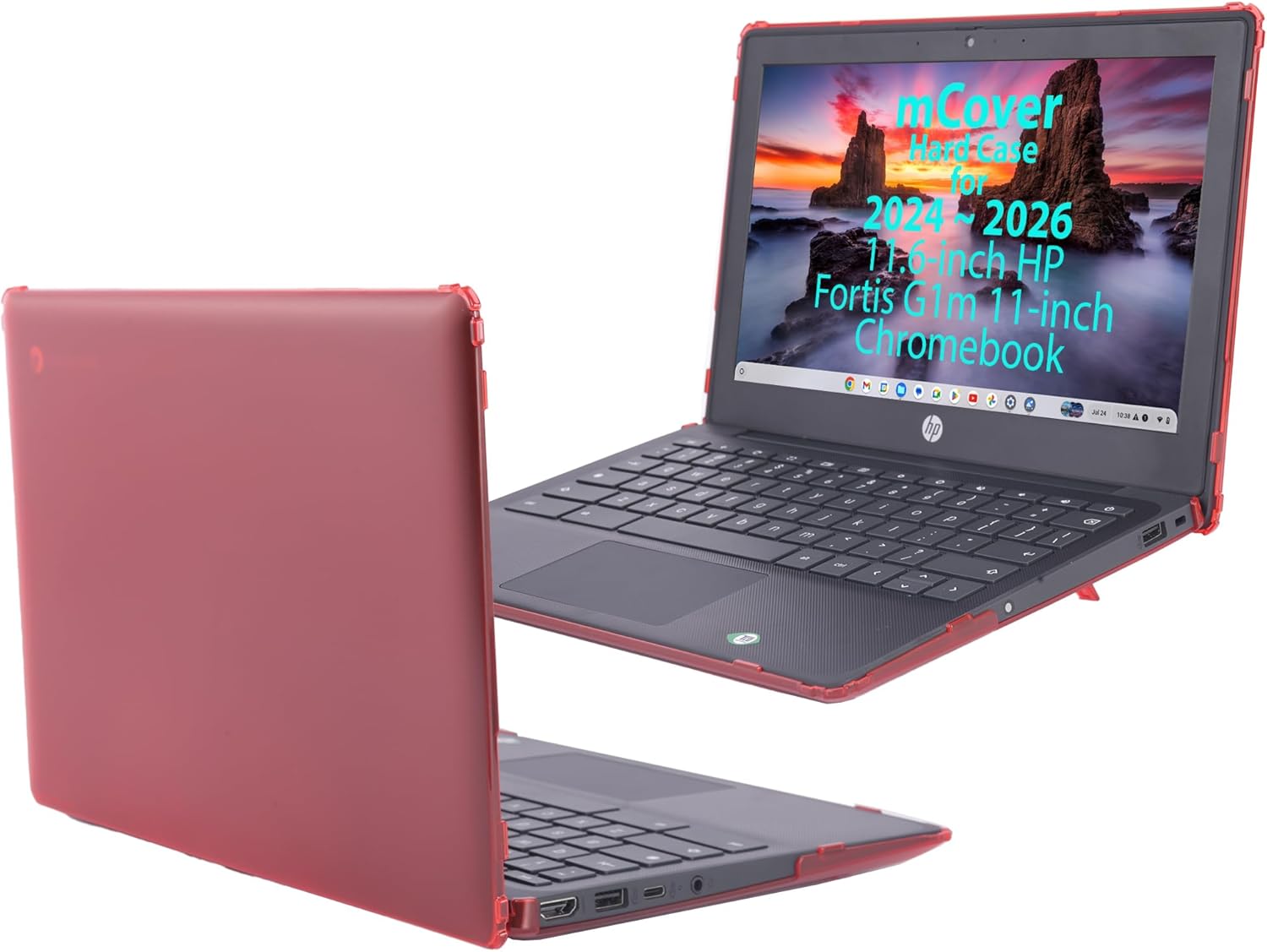 mCover Case ONLY Compatible for 2024-2026 11.6" HP Fortis G1m 11 Clamshell or Fortis Flip G1m 11 2-in-1 Chromebook (NOT Fitting Any Other HP Models)- Aqua