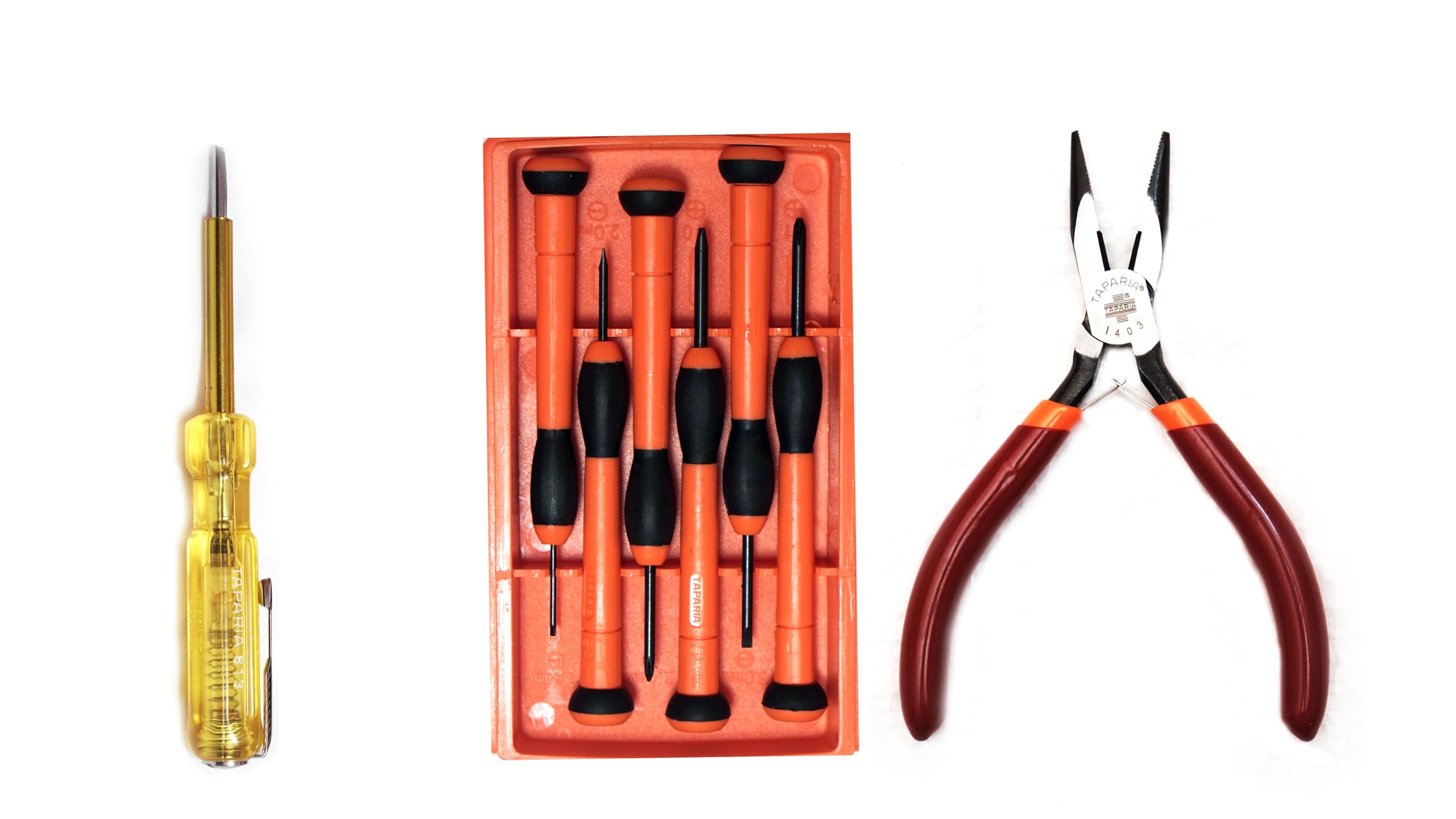 Taparia TK007 1403, PSFP6, 813 Precision Screwdriver Set - Flat & Star, Mini Nose Plier, Line Tester Set (B0CKW6GQJN) Amazon Price History, Amazon Price Tracker