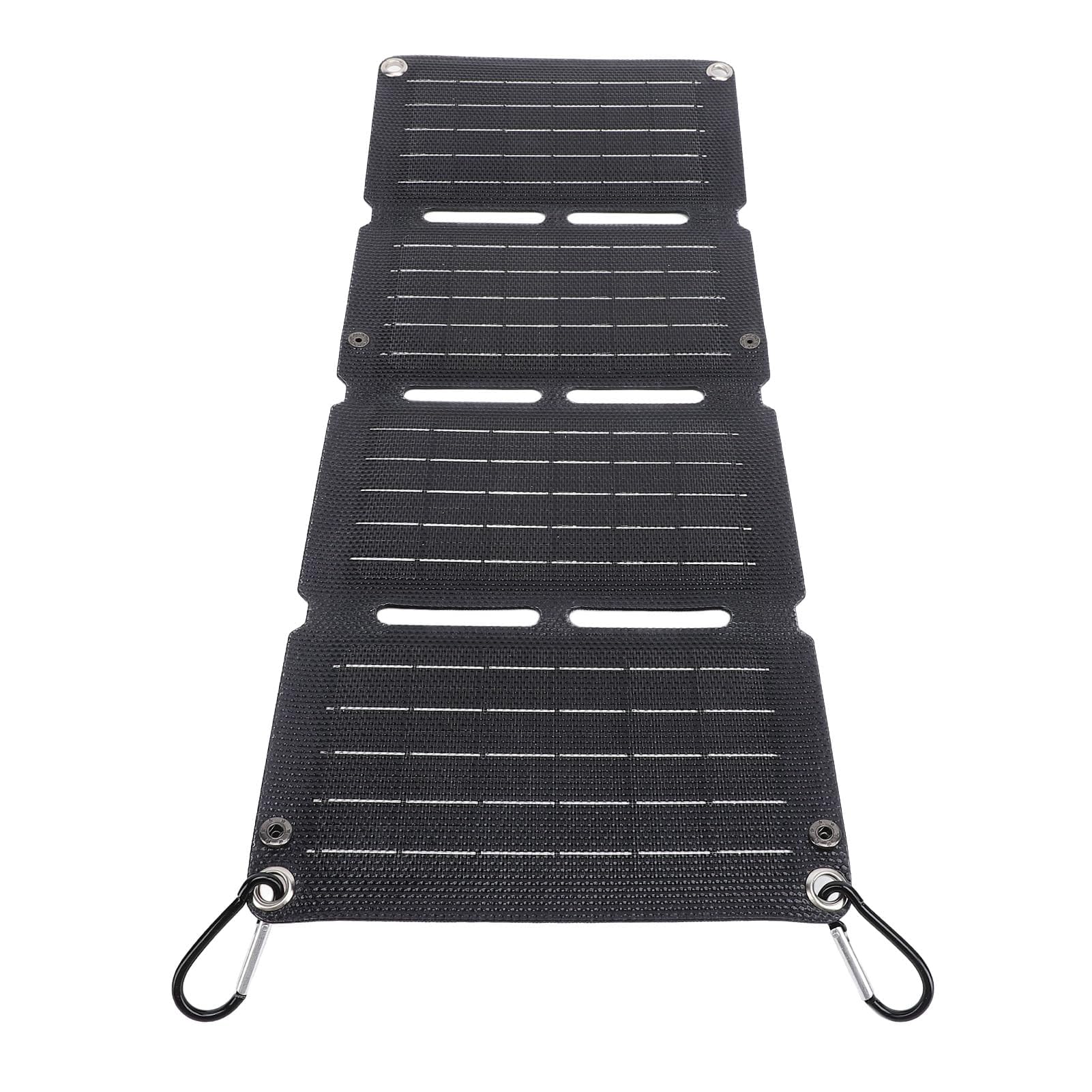 Panneau Solaire Pliable 40W, Monocristallin, Double Port USB, Régulateur QC, 4 Volets