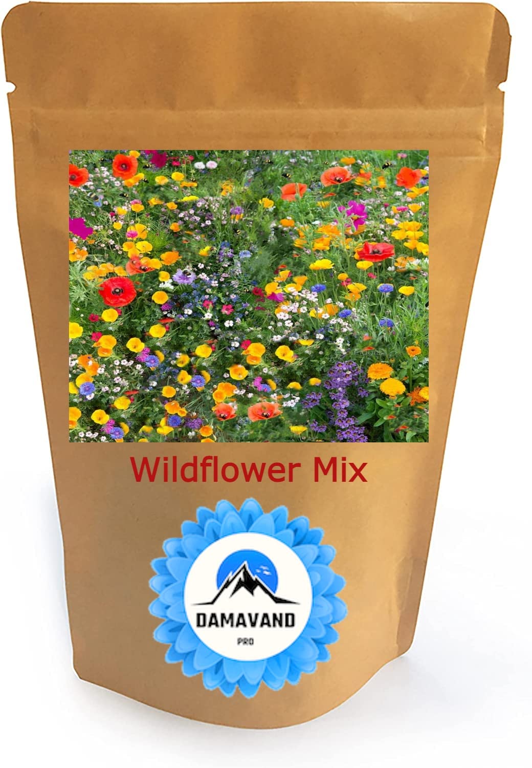 Wildflower Seeds Summer Sale to Attract bee and Butterfly Colorful NO Grass NO Sand Flowers Seed Meadow Certified First Generation Native UK (3 kg)