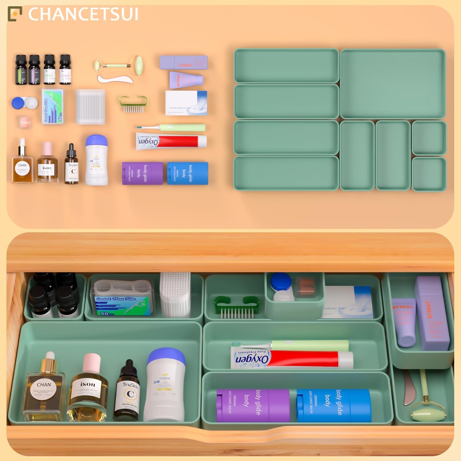 Maximize Your Space: CHANCETSUI 9-Pc Stackable Drawer Organizer Review