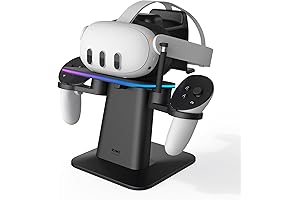 KIWI design Charging Dock for Meta Quest 3, 2 or Pro: Vertical Stand