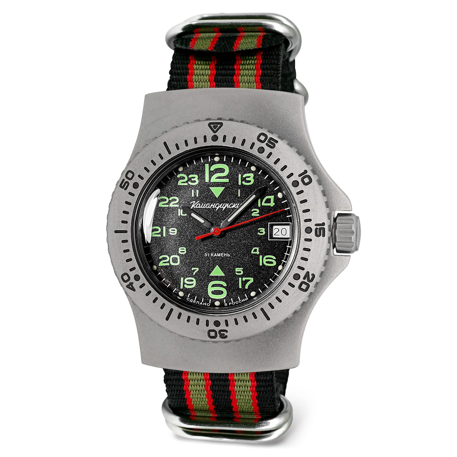 VOSTOK | Komandirskie Automatic Self-Winding Russian Military Diver Wrist Watch | WR 200 m | Model 280989, 280990, 280991 | Fashion | Business | Casual Men's Watches