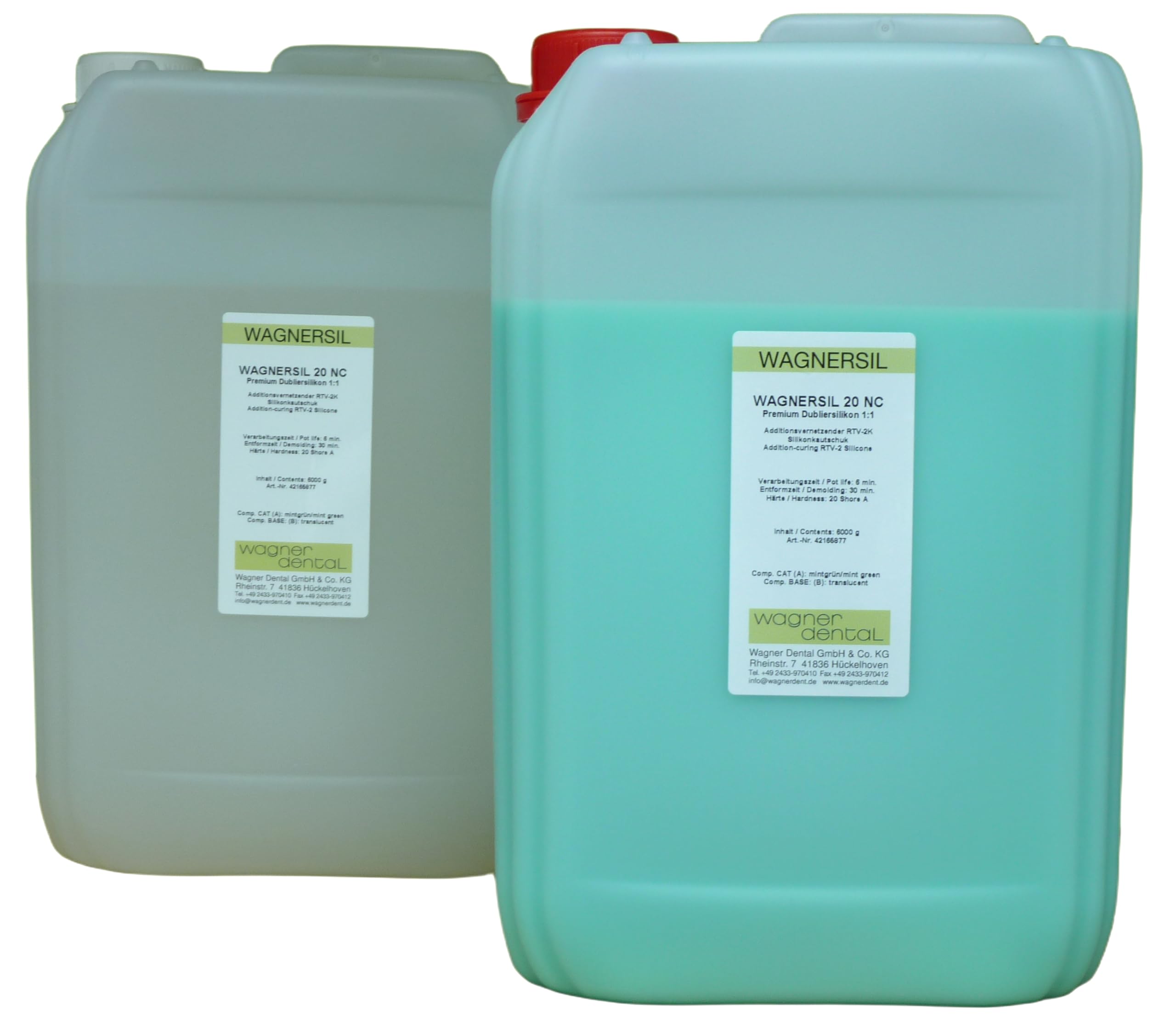 20 NC (12 kg) | Premium Dubliersilikon | Mischverhältnis 1:1 | Abformsilikon | Silikon-Kautschuk | zur Herstellung für Silikonformen mit Epoxidharz, Gips, Wachs uvm. | DIY